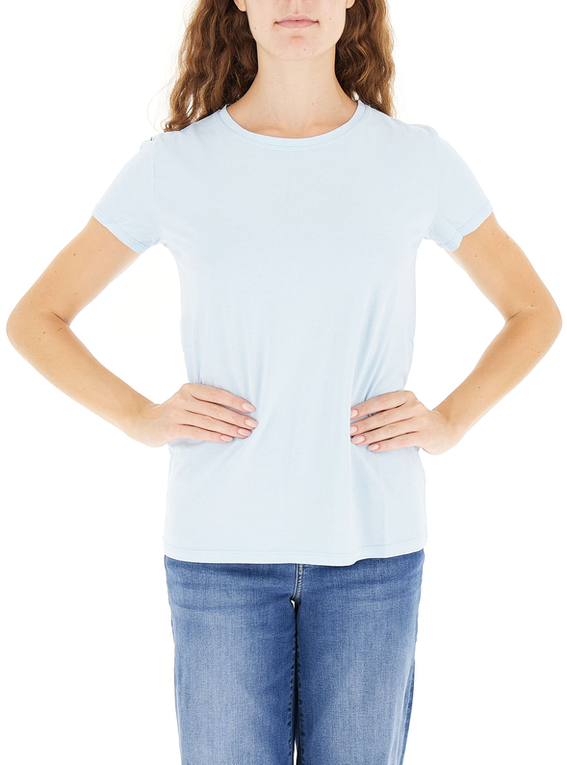 T-shirt girocollo AZZURRO CHIARO