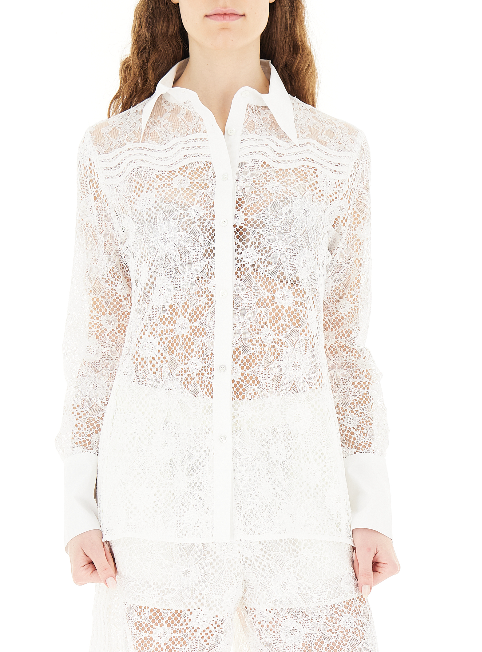 Pinko Camicia in pizzo BIANCO