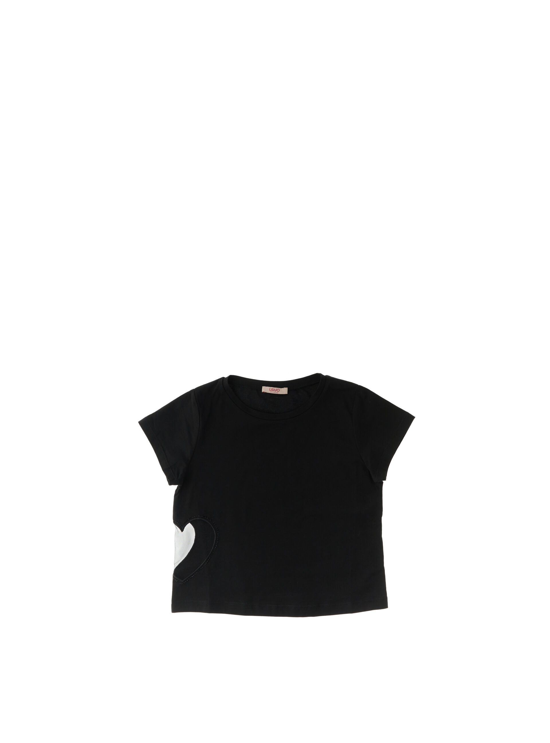T-shirt con inserto JUNIOR NERO
