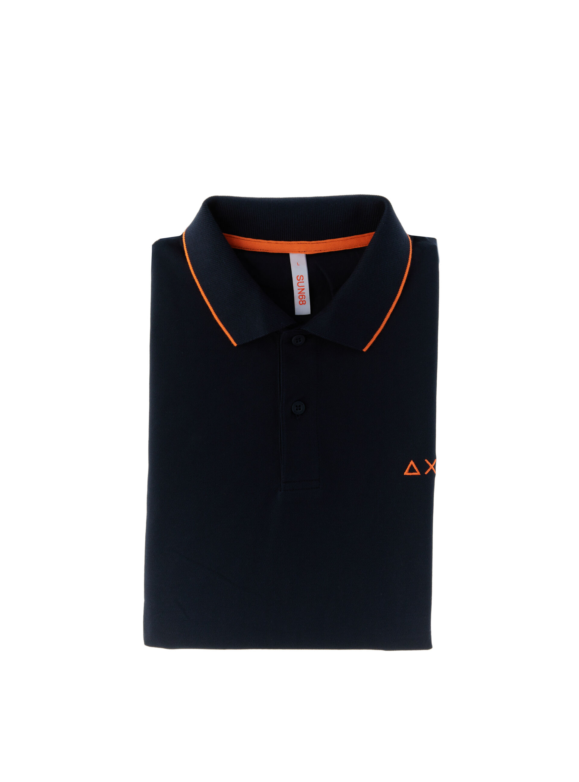SUN68 Polo in cotone NERO