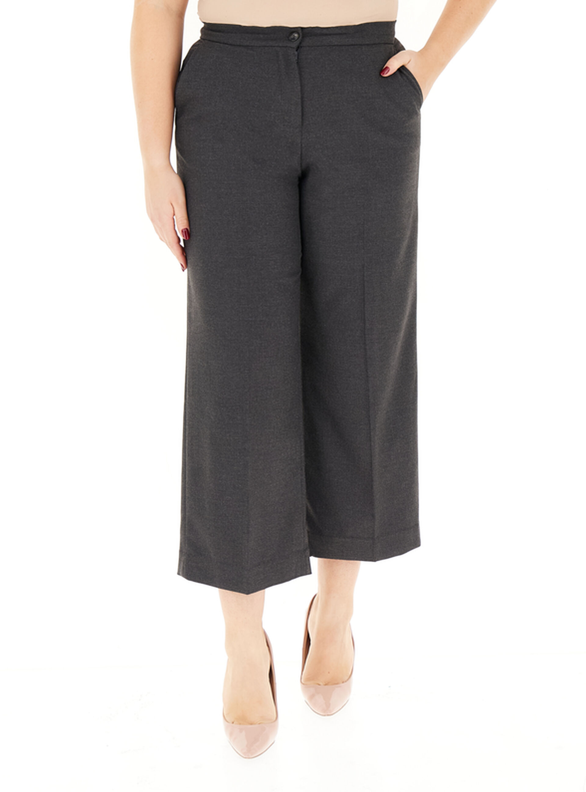 Pantalone wide leg COLLECTION ANTRACITE