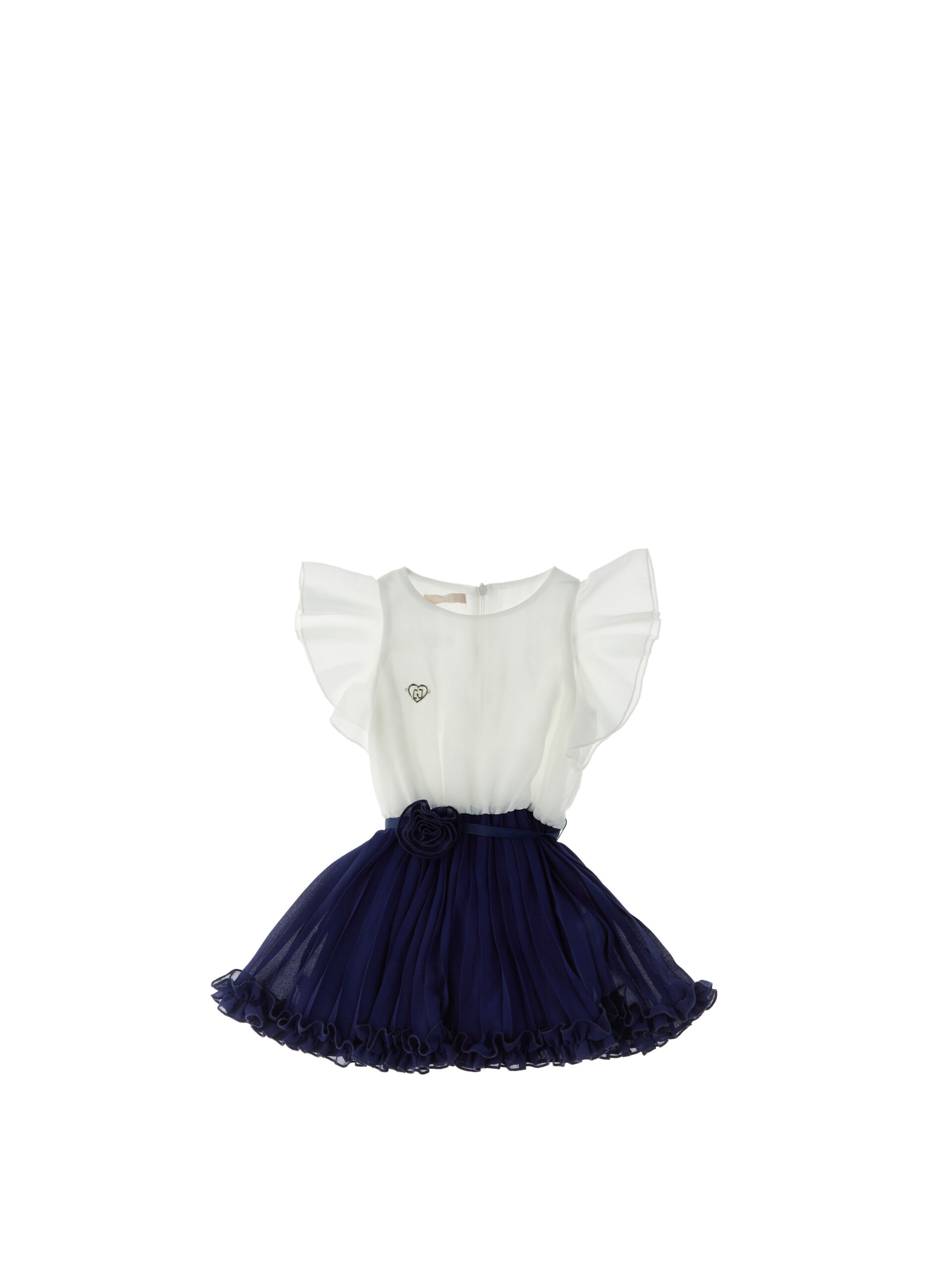 Abito plissettato BABY BLU OCEANO 5A