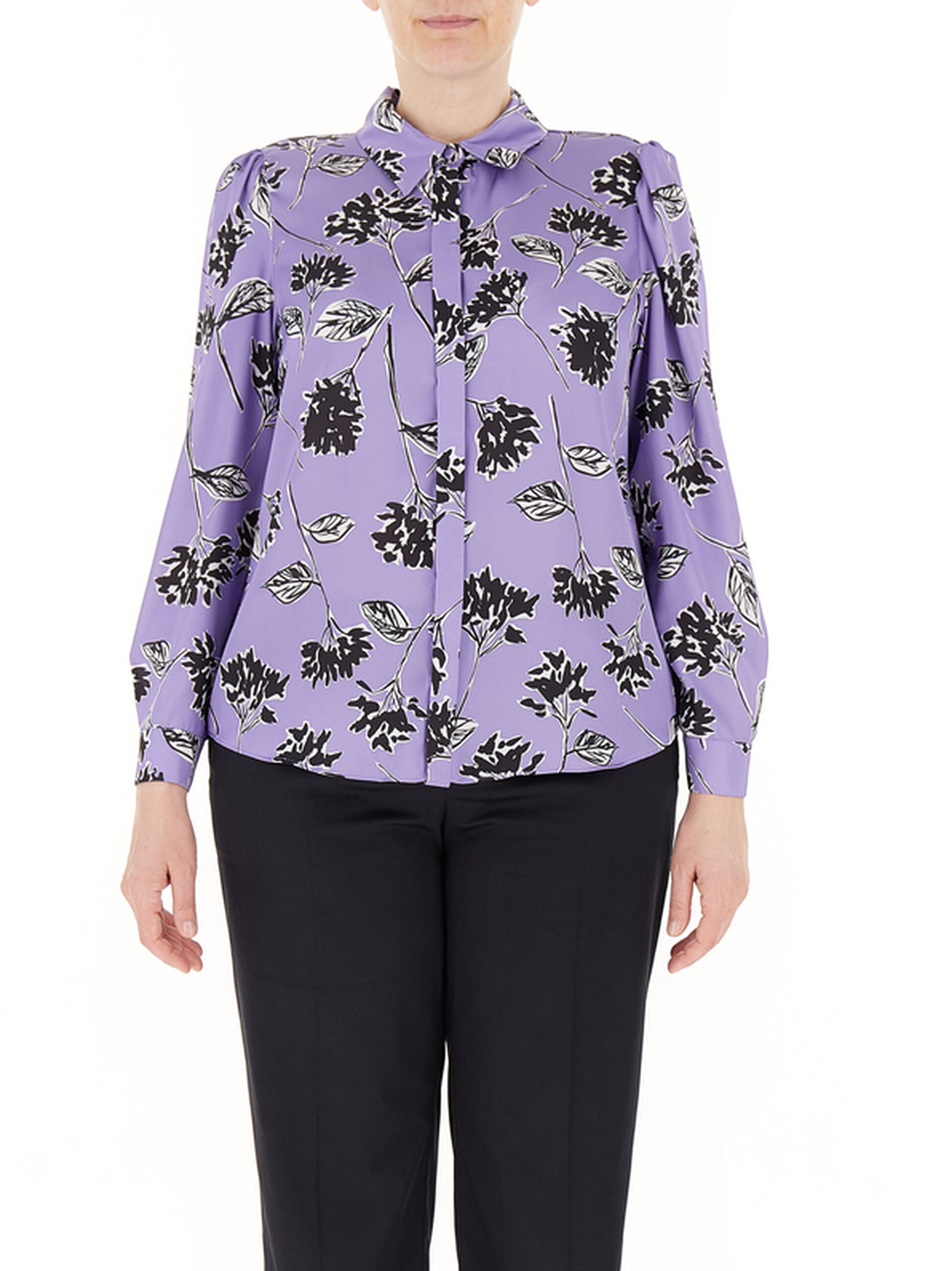 Camicia in raso VIOLA 54