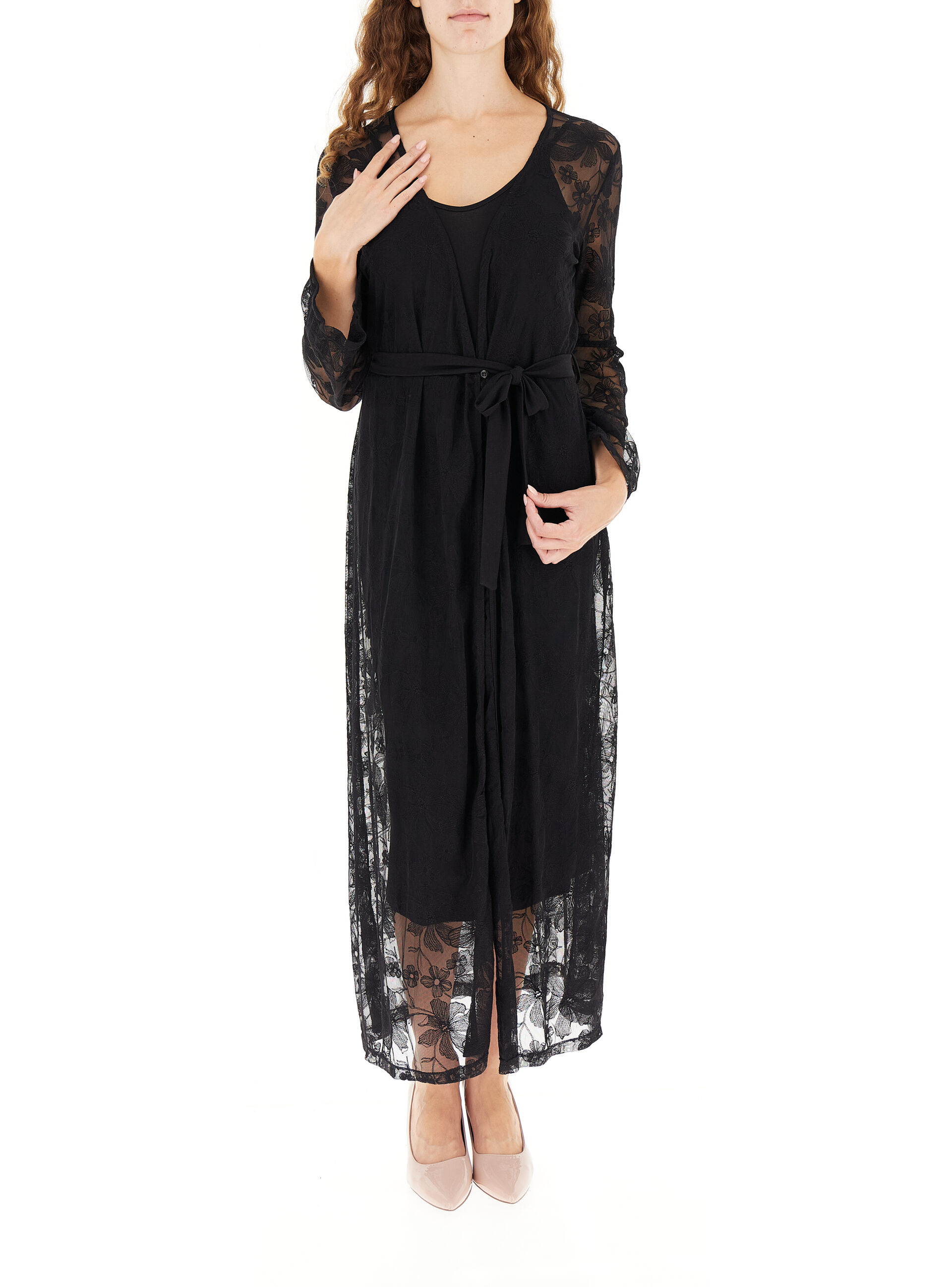 Dixie Abito in pizzo NERO