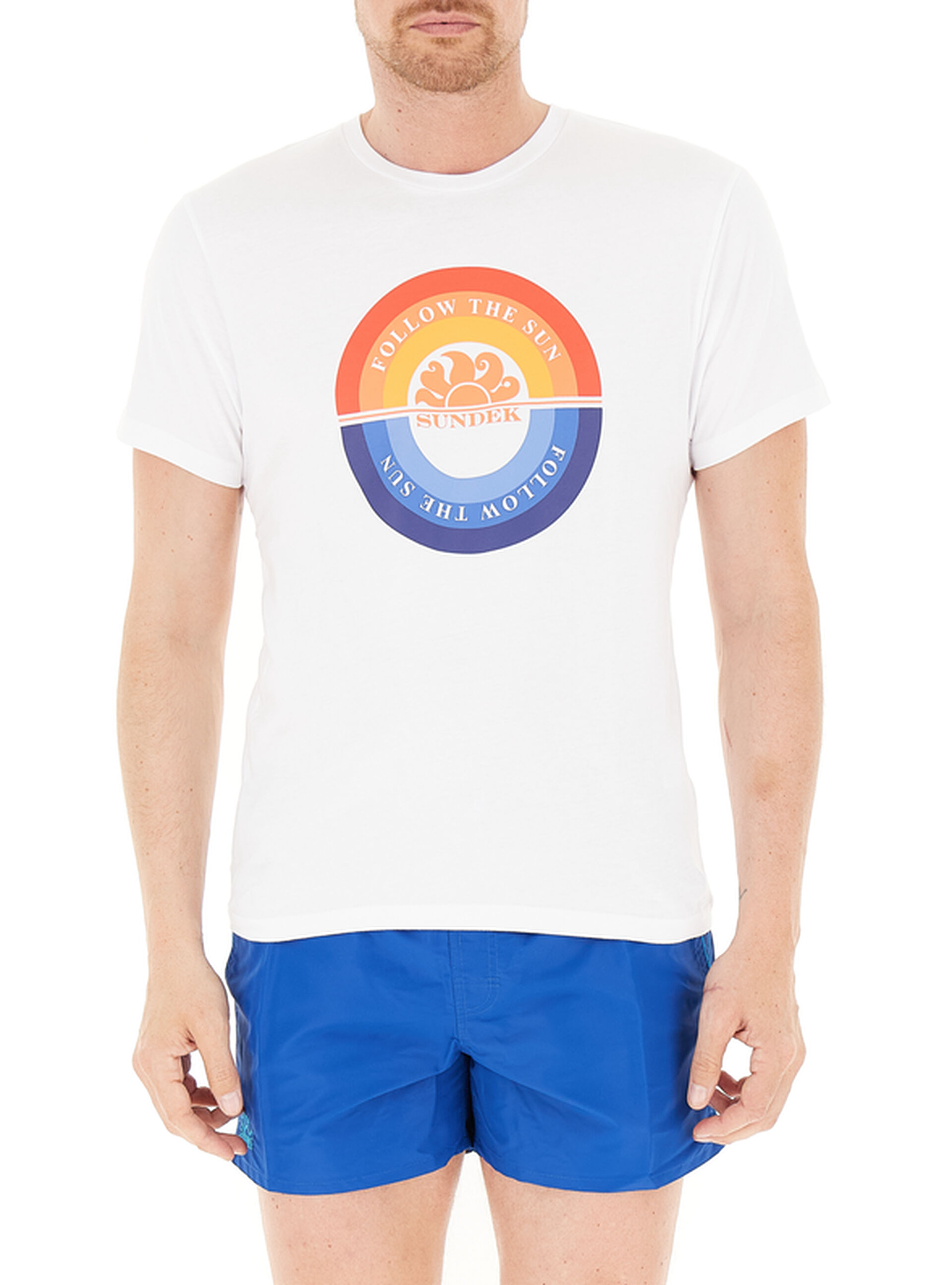 SUNDEK T-shirt girocollo PANNA