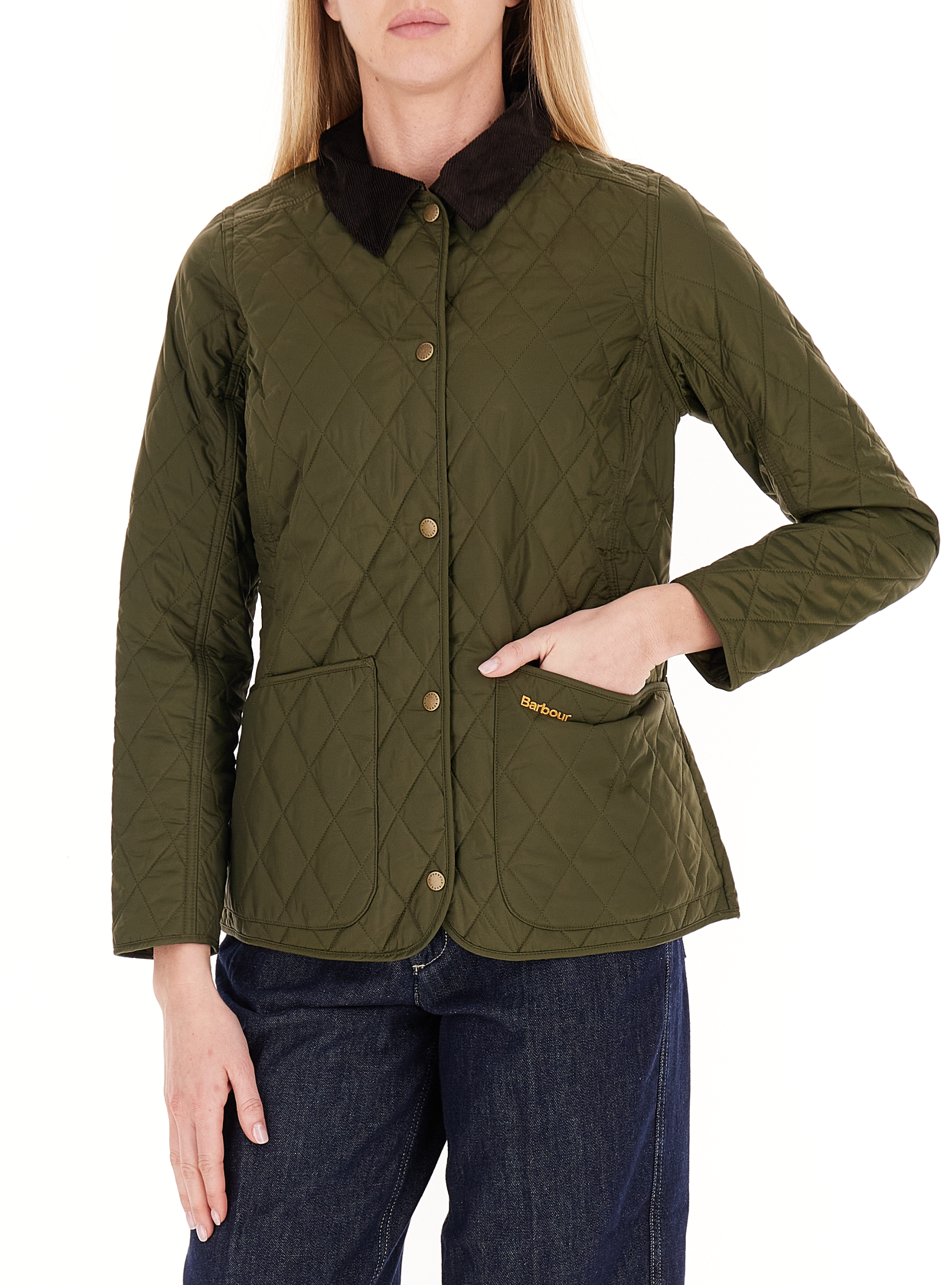 Piumino con bottoni VERDE MILITARE 14