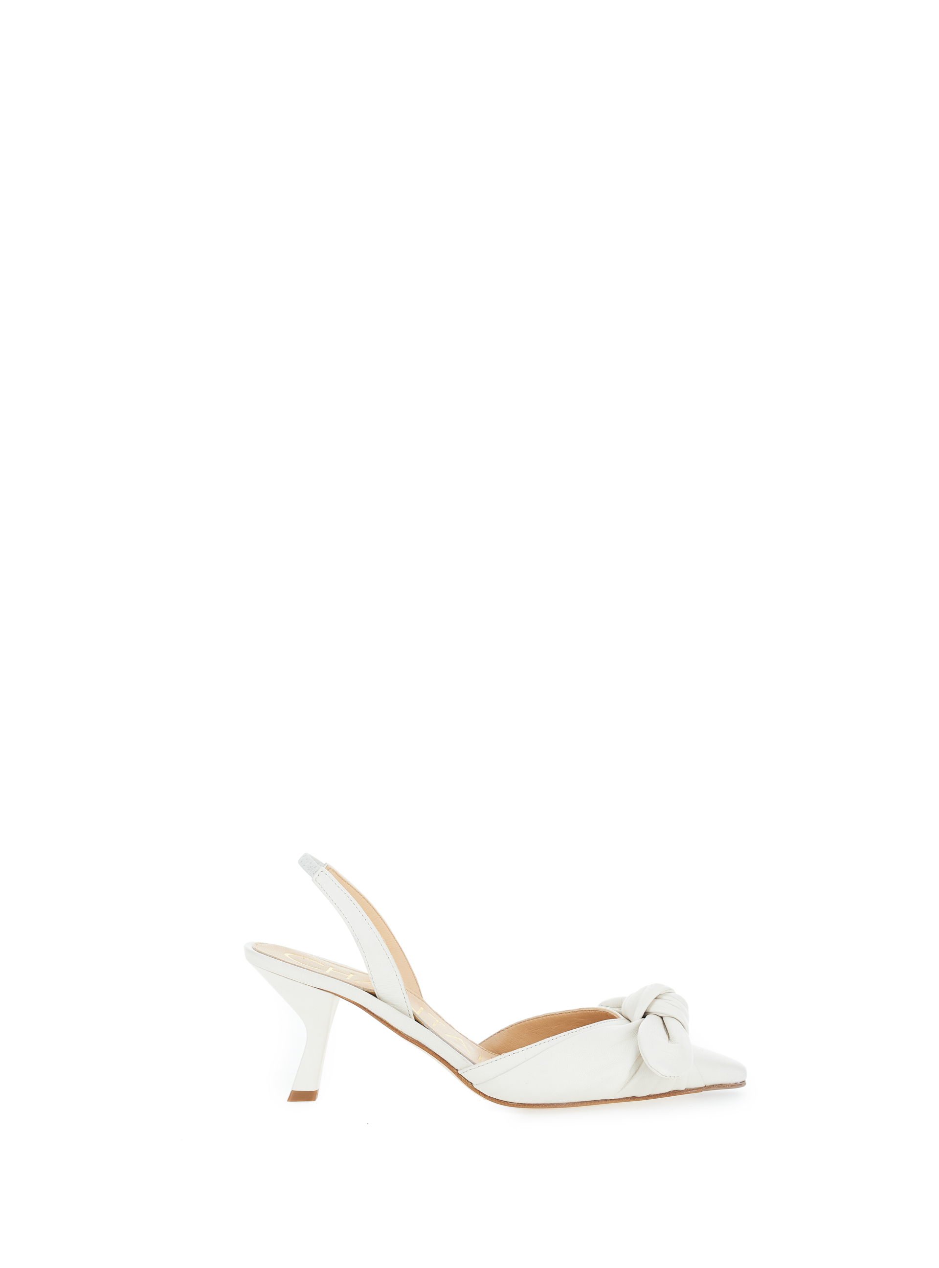 Décolleté slingback pelle AVORIO 37