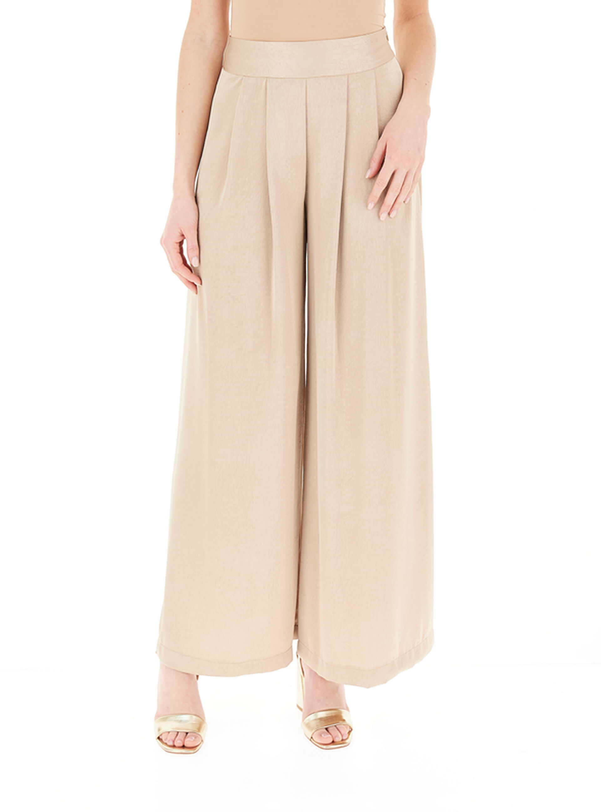 Pantalone a palazzo BEIGE