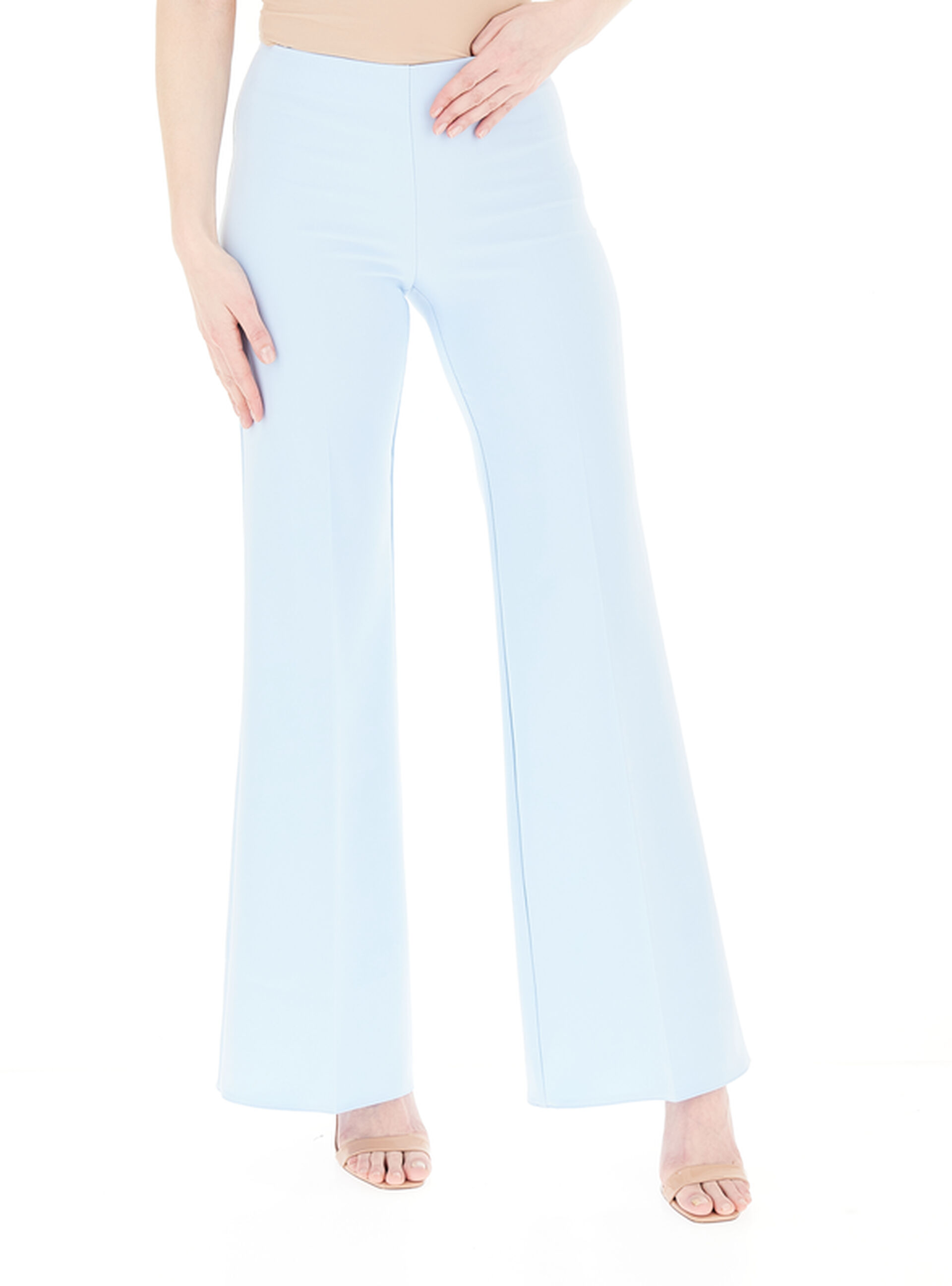 Pantalone flare AZZURRO CHIARO