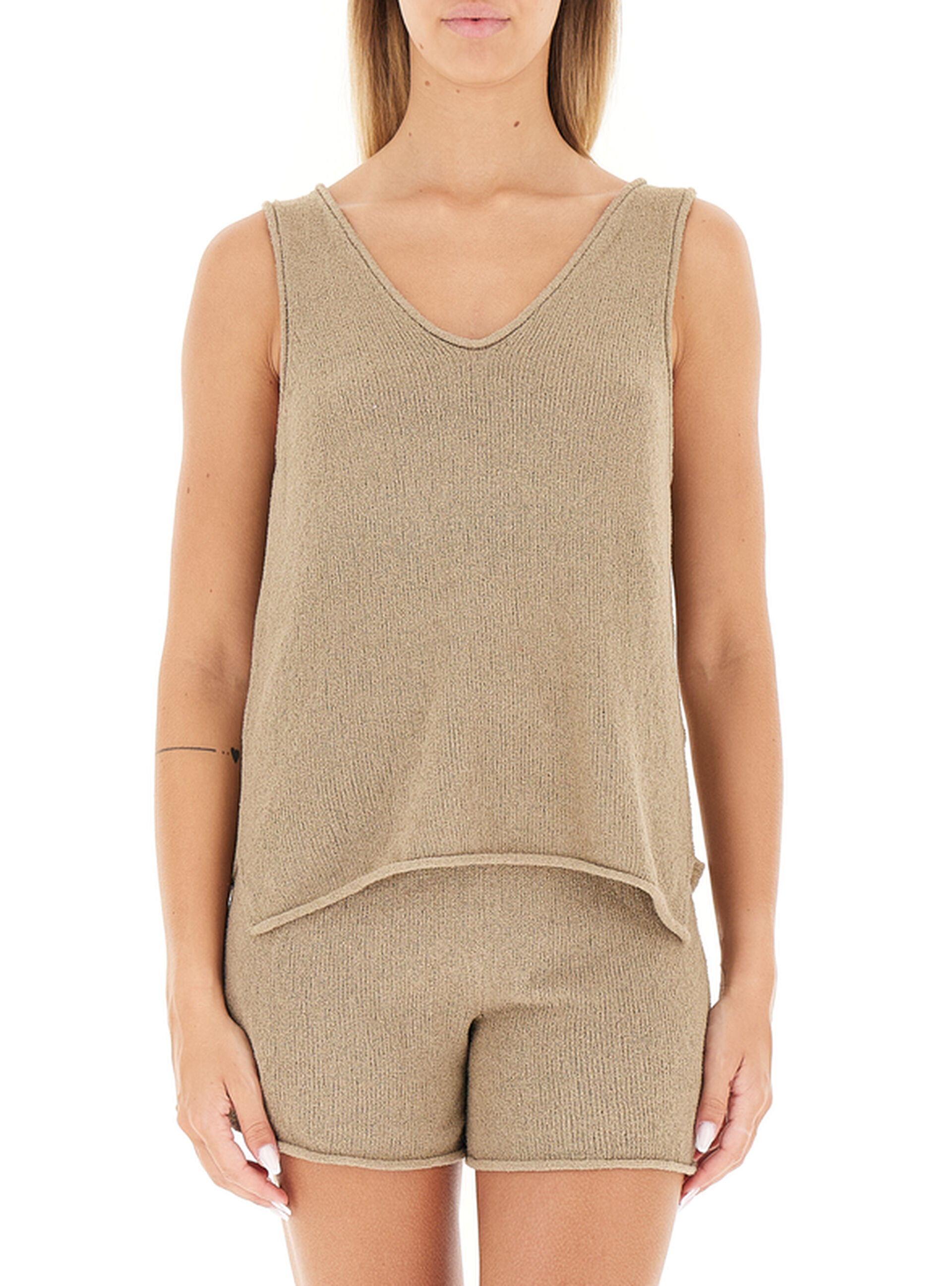 JJXX Canotta misto cotone BEIGE L