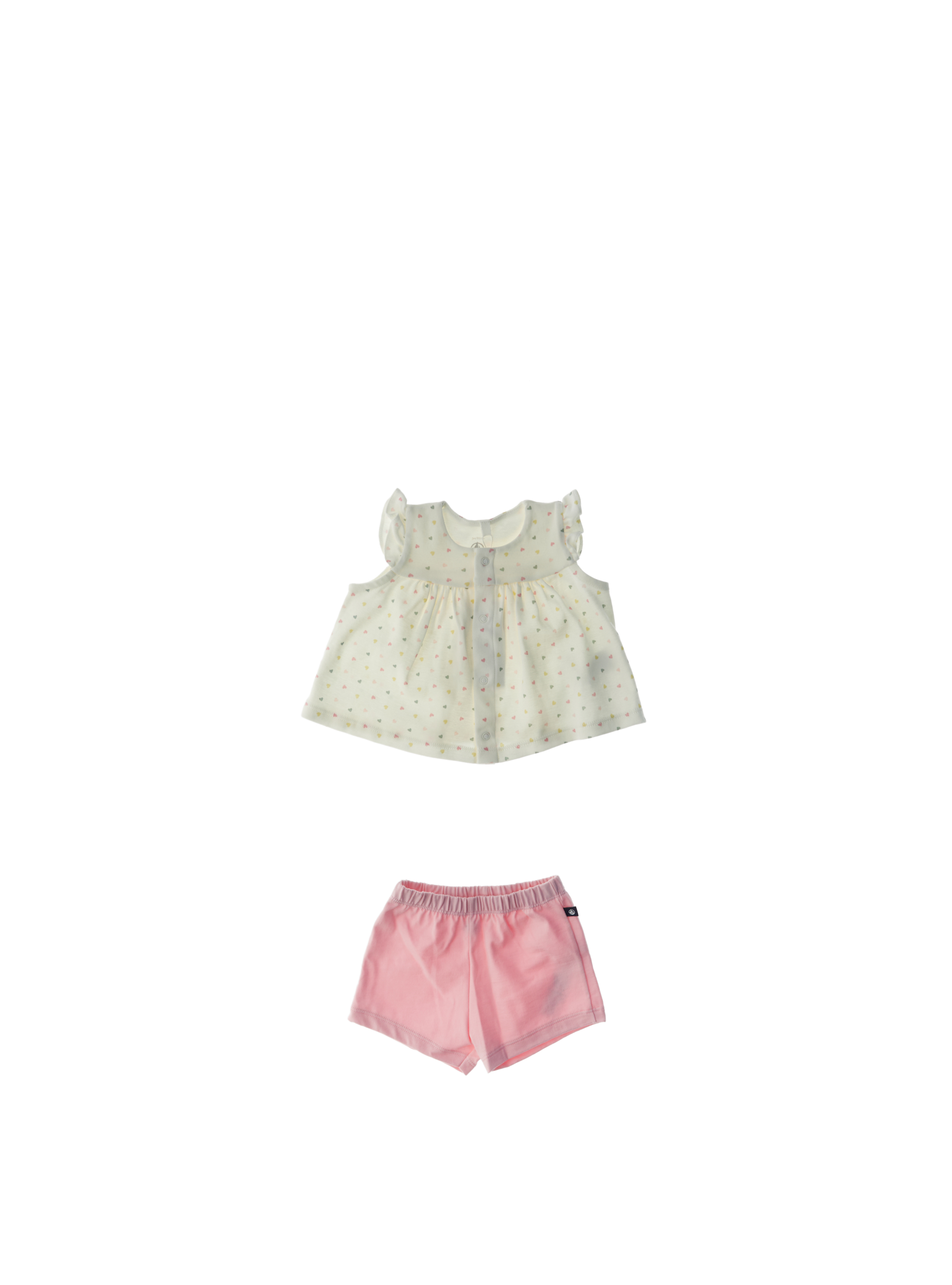 PETIT BATEAU Completo 2 pz ROSA 6M