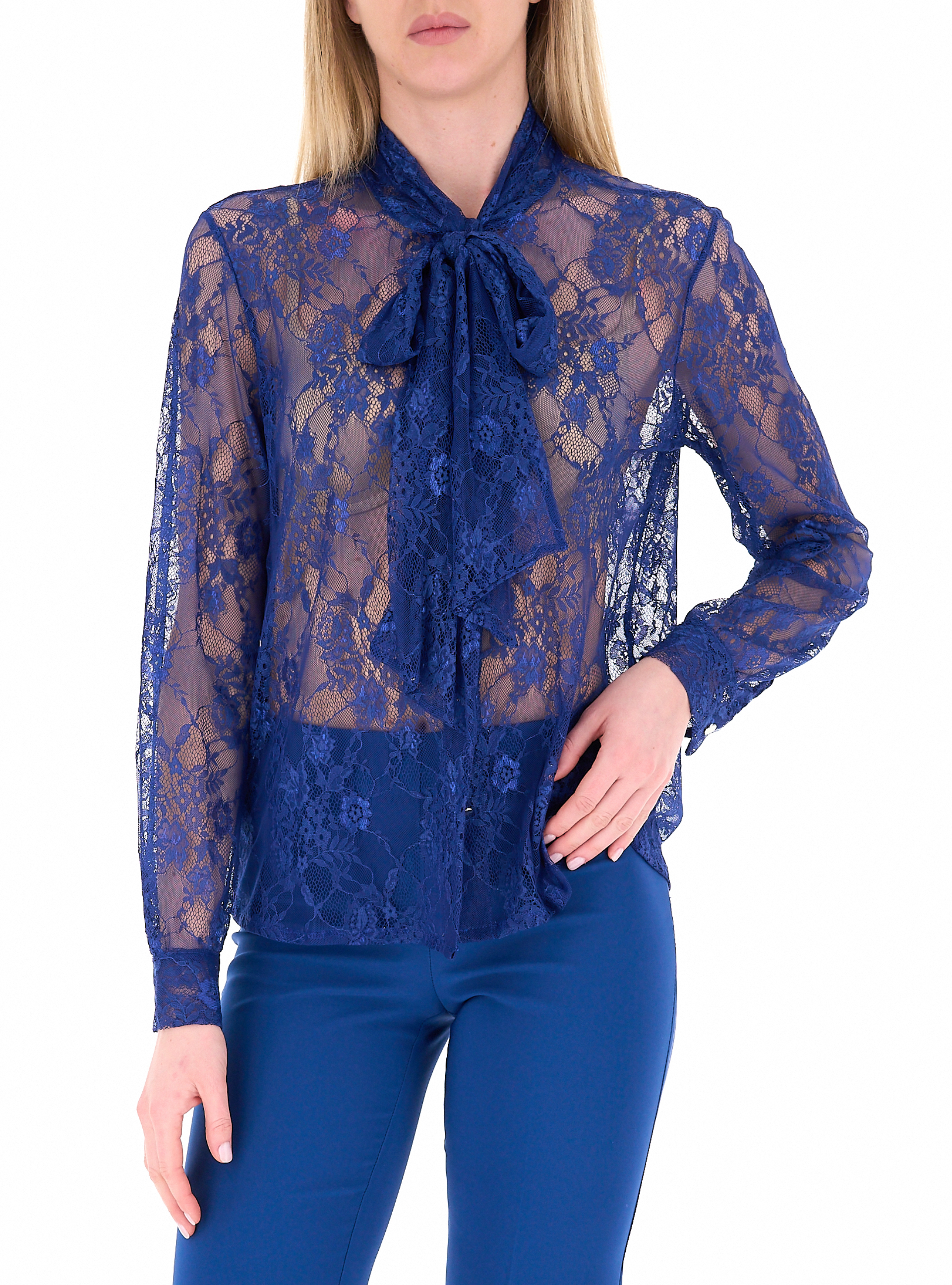 RINASCIMENTO Blusa in pizzo BLU