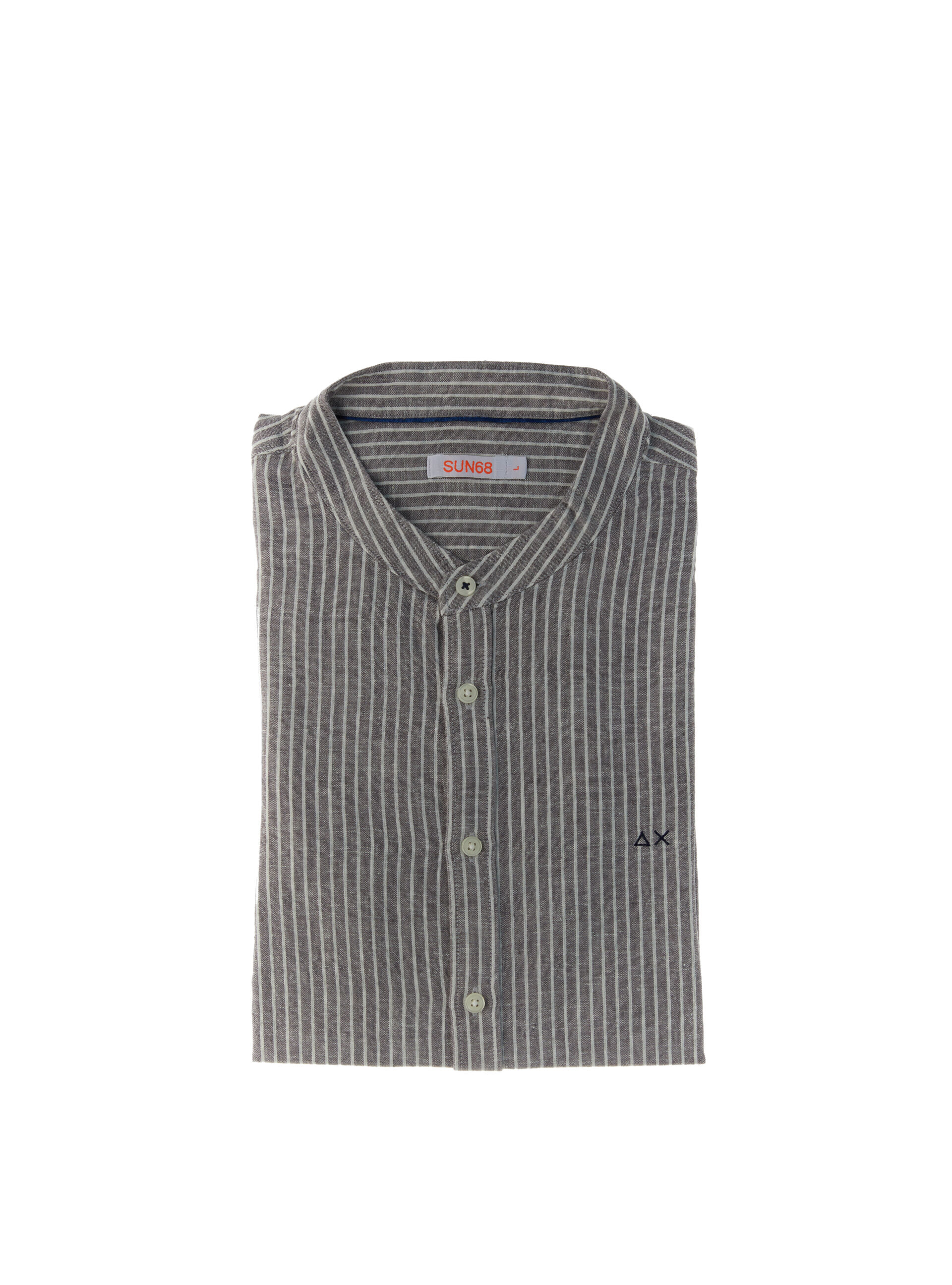 SUN68 Camicia alla coreana GRIGIO
