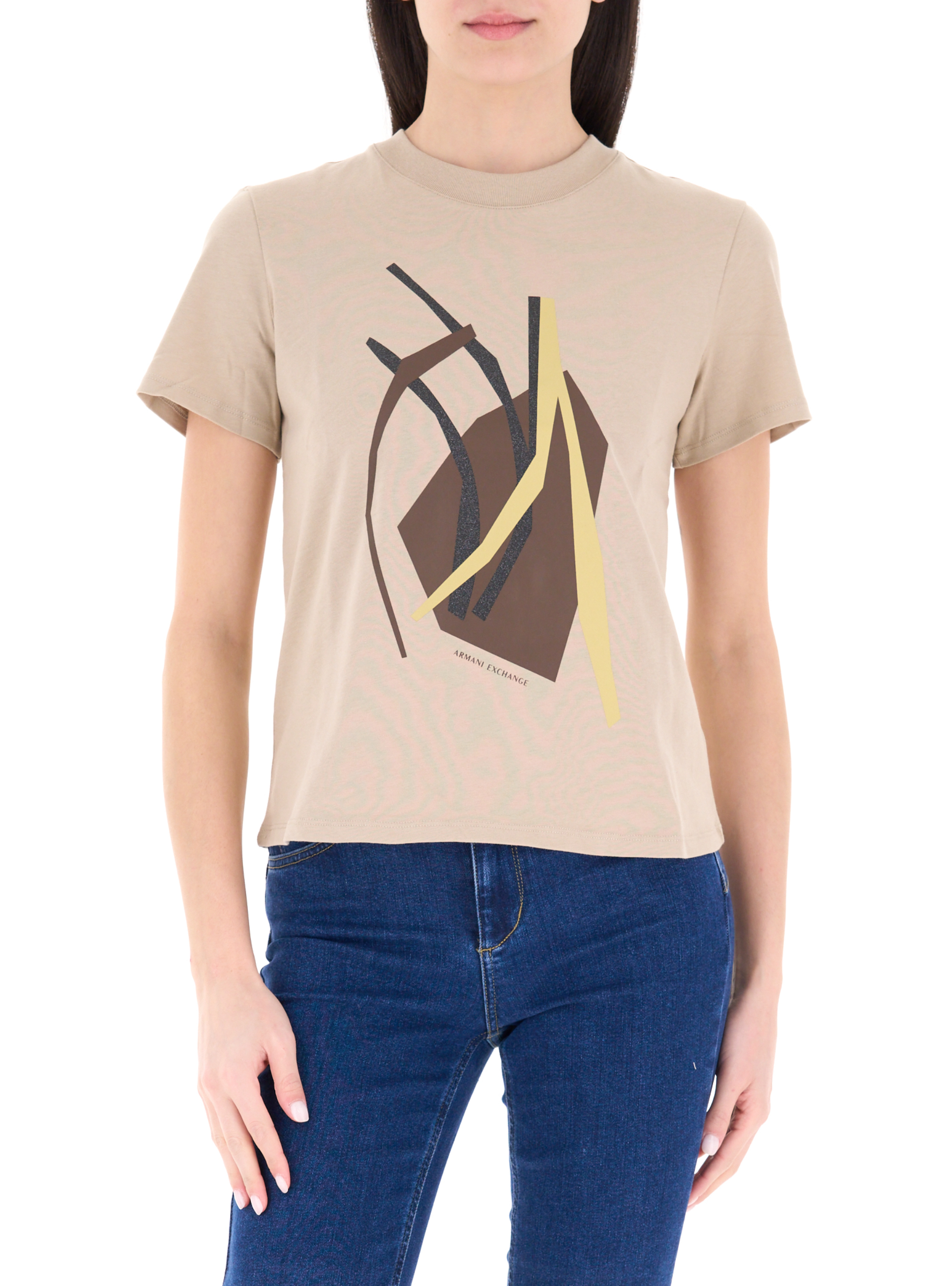 T-shirt girocollo BEIGE XS