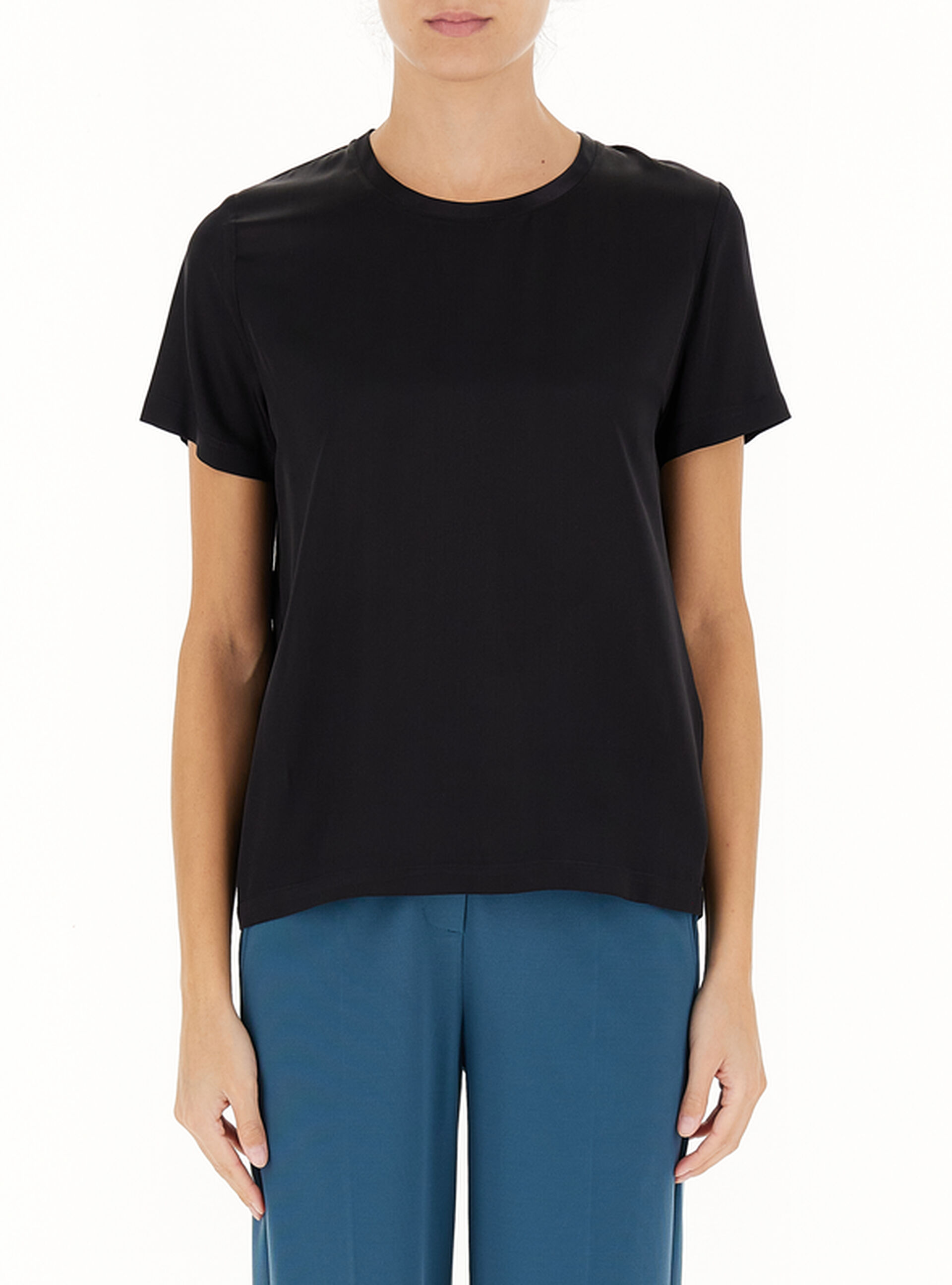 LIU JO Blusa misto seta NERO