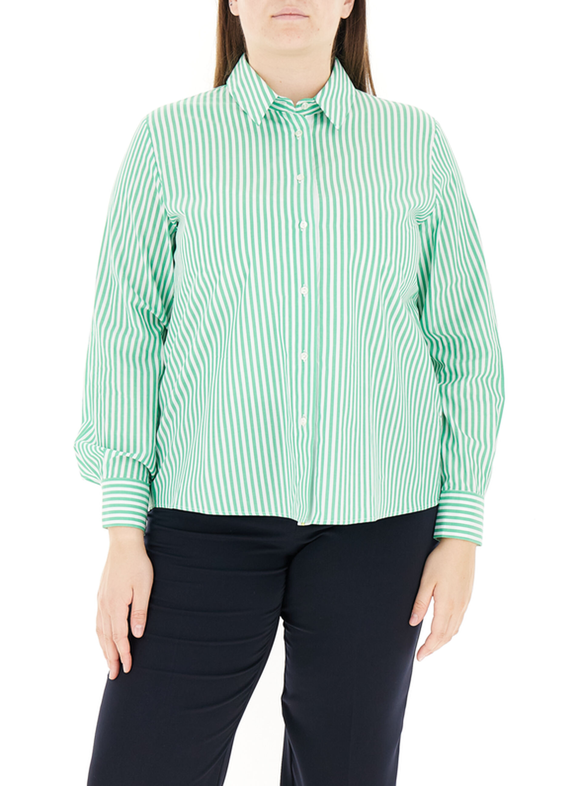 Camicia in cotone VERDE