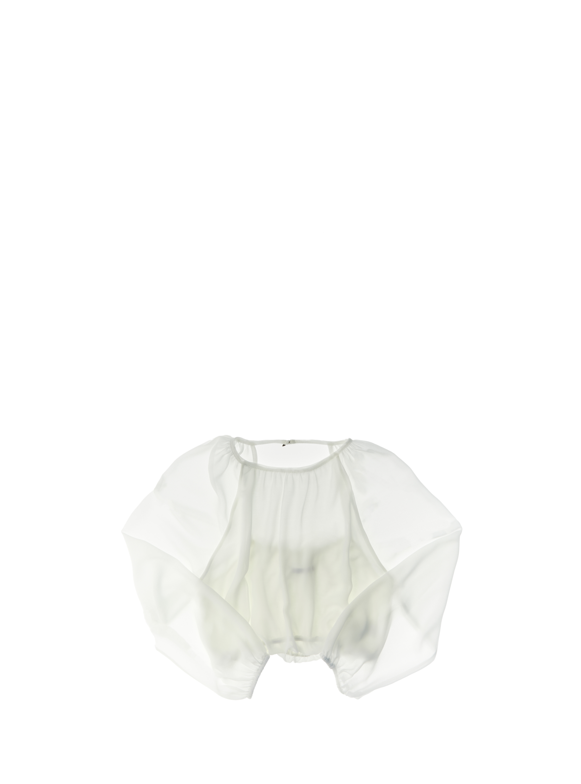 Blusa maniche lunghe BIANCO XL