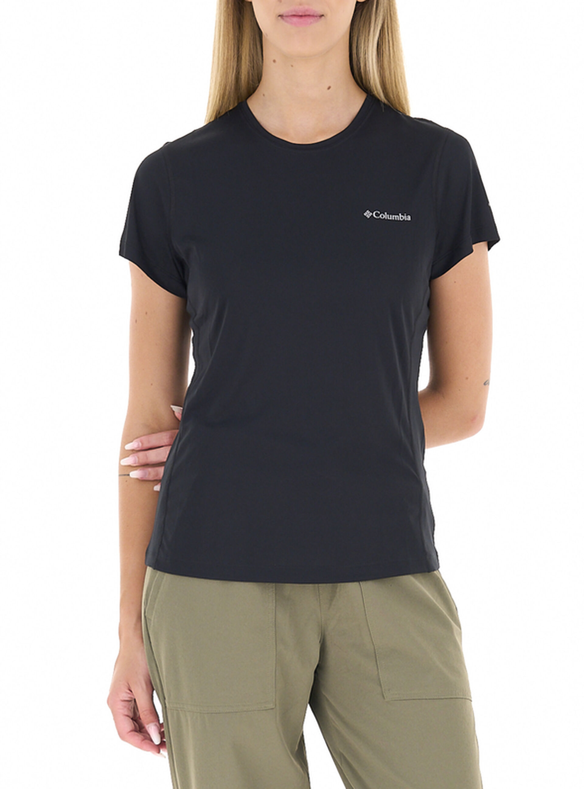 T-shirt tessuto tecnico NERO XS