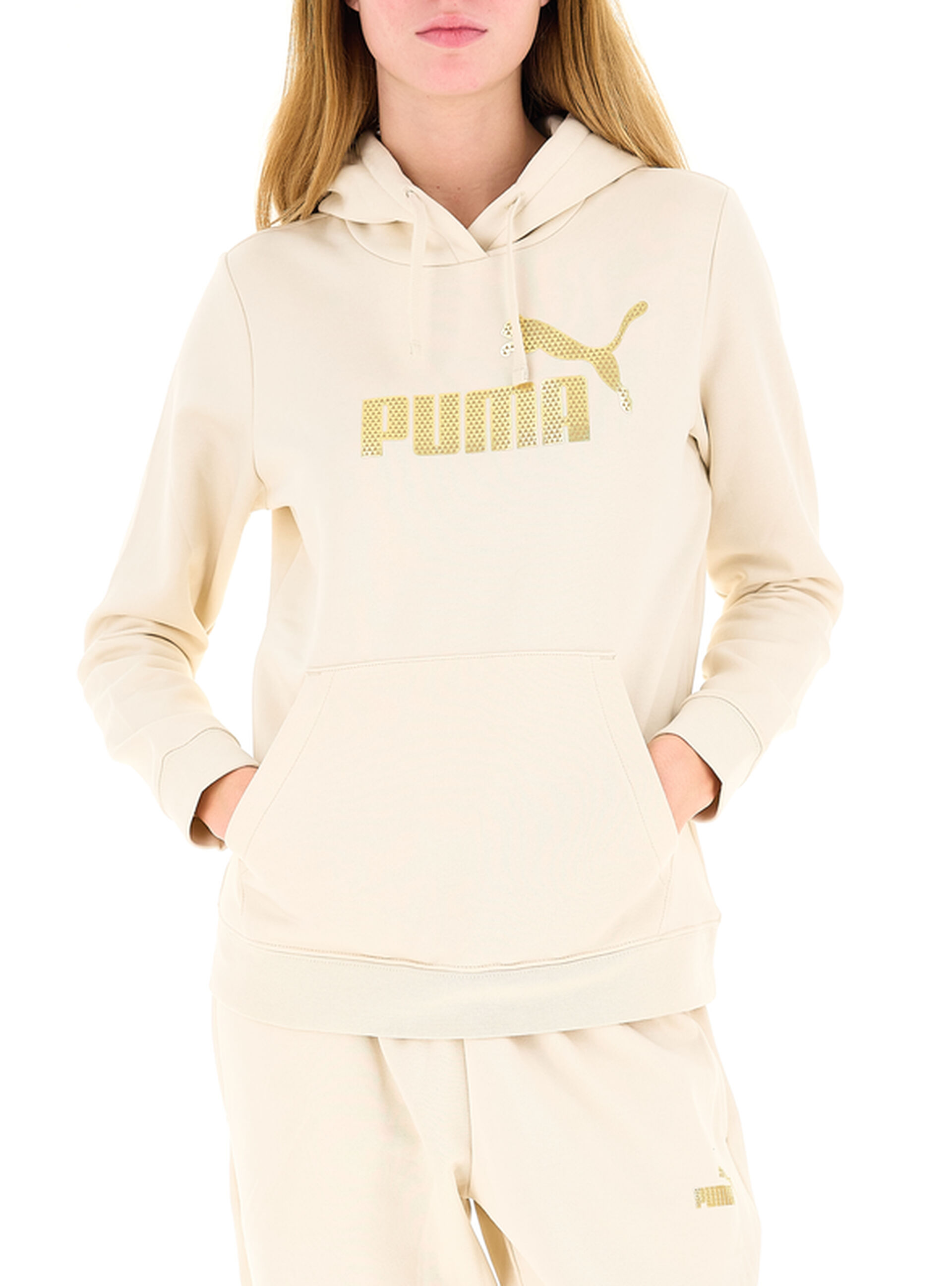 Puma Felpa con cappuccio CHAMPAGNE