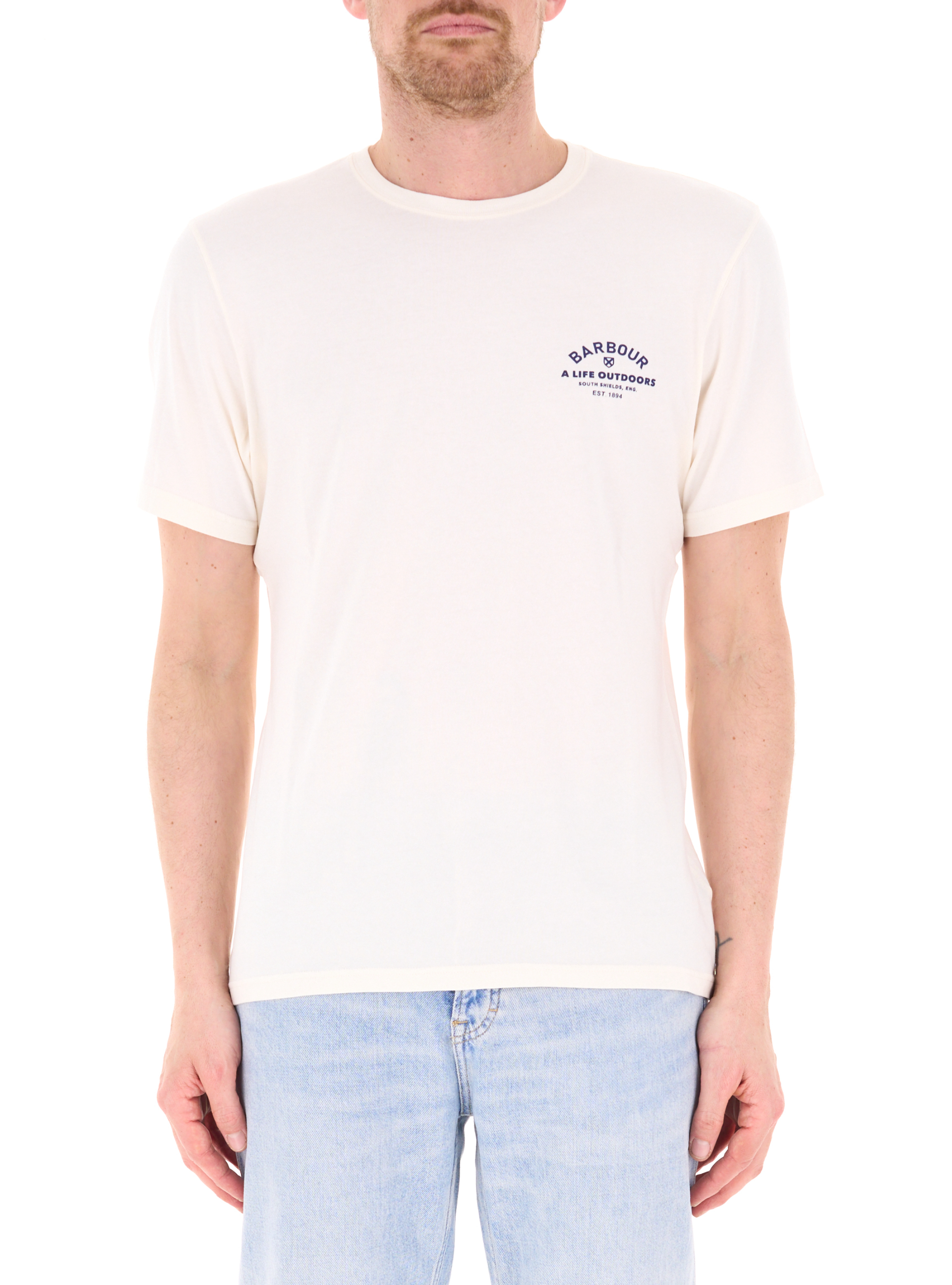 Barbour T-shirt girocollo BURRO