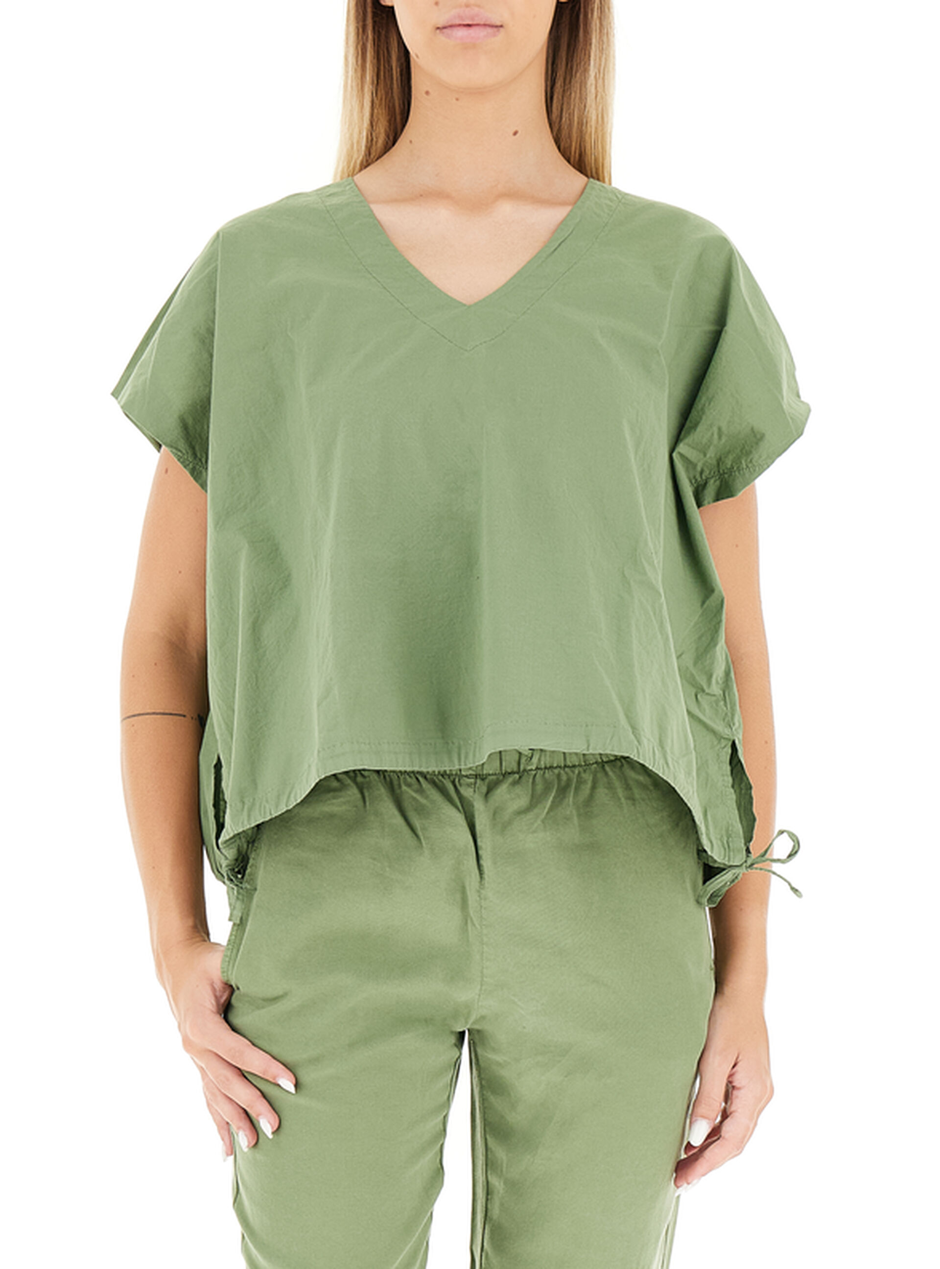 T-shirt in cotone VERDE CHIARO