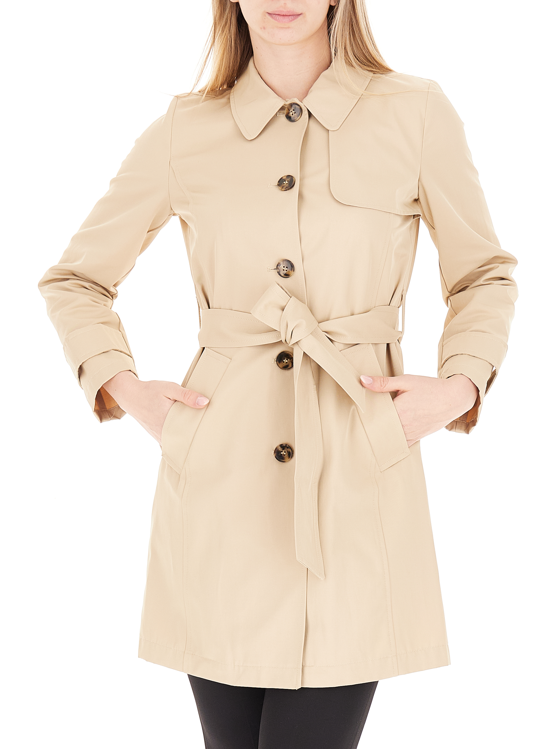 Trench con cintura BEIGE