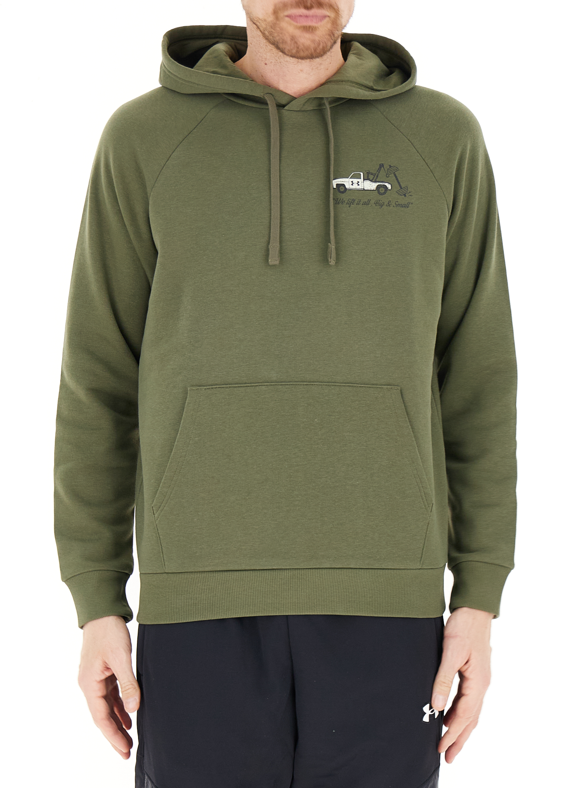 Felpa con cappuccio VERDE MILITARE SM