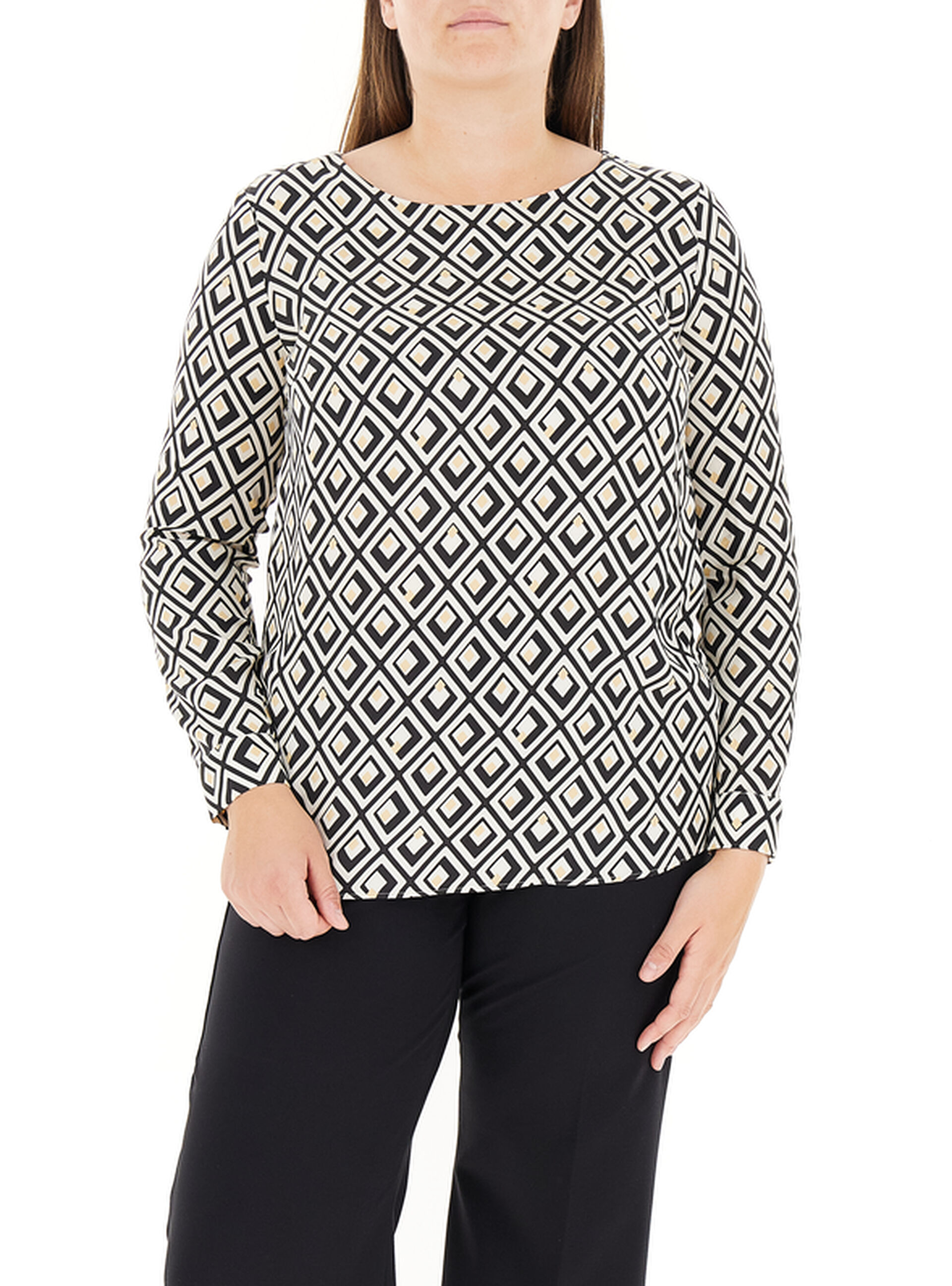 ELENA MIRO' Blusa in viscosa NERO