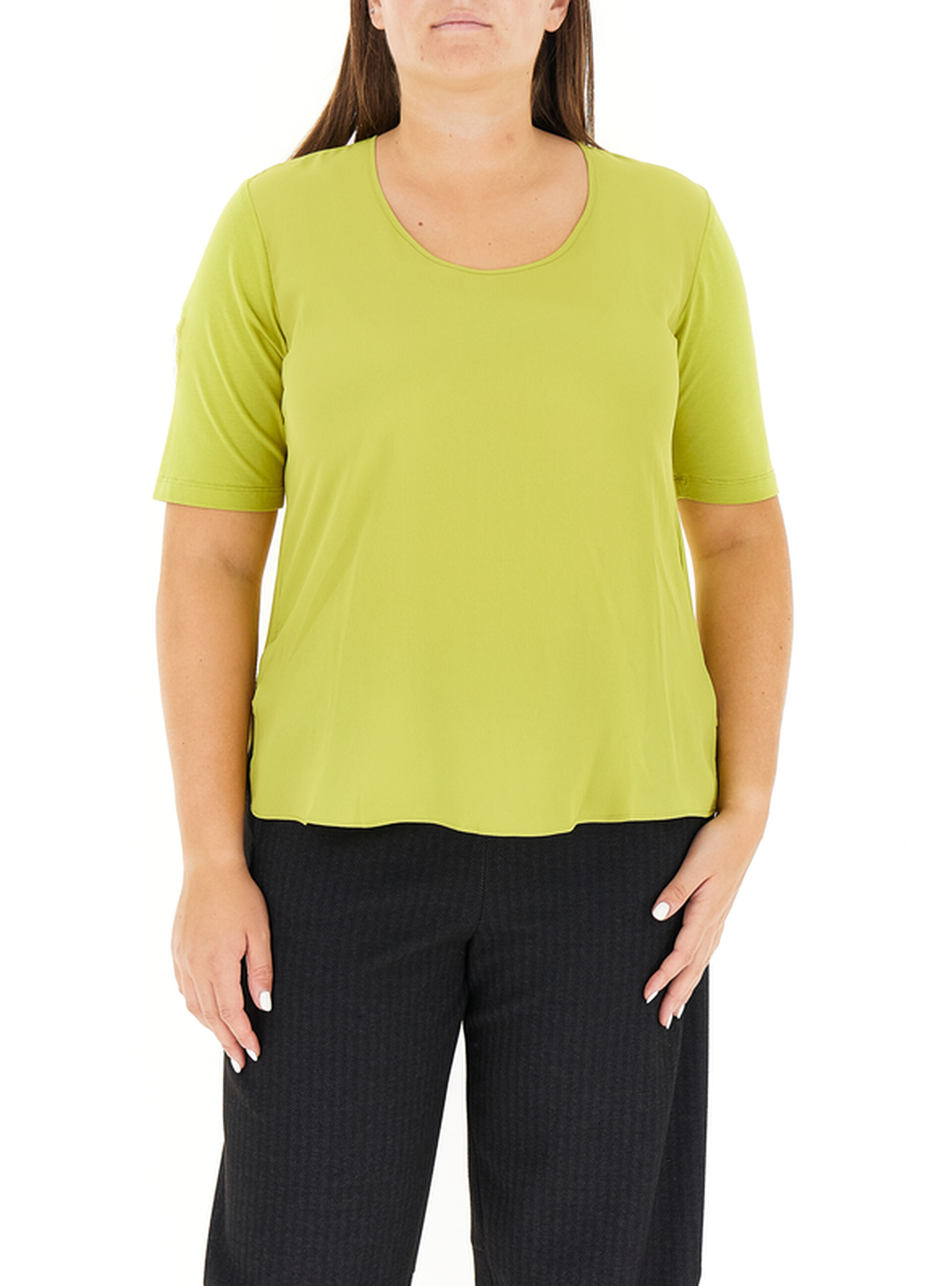 T-shirt in cotone VERDE LIME XL