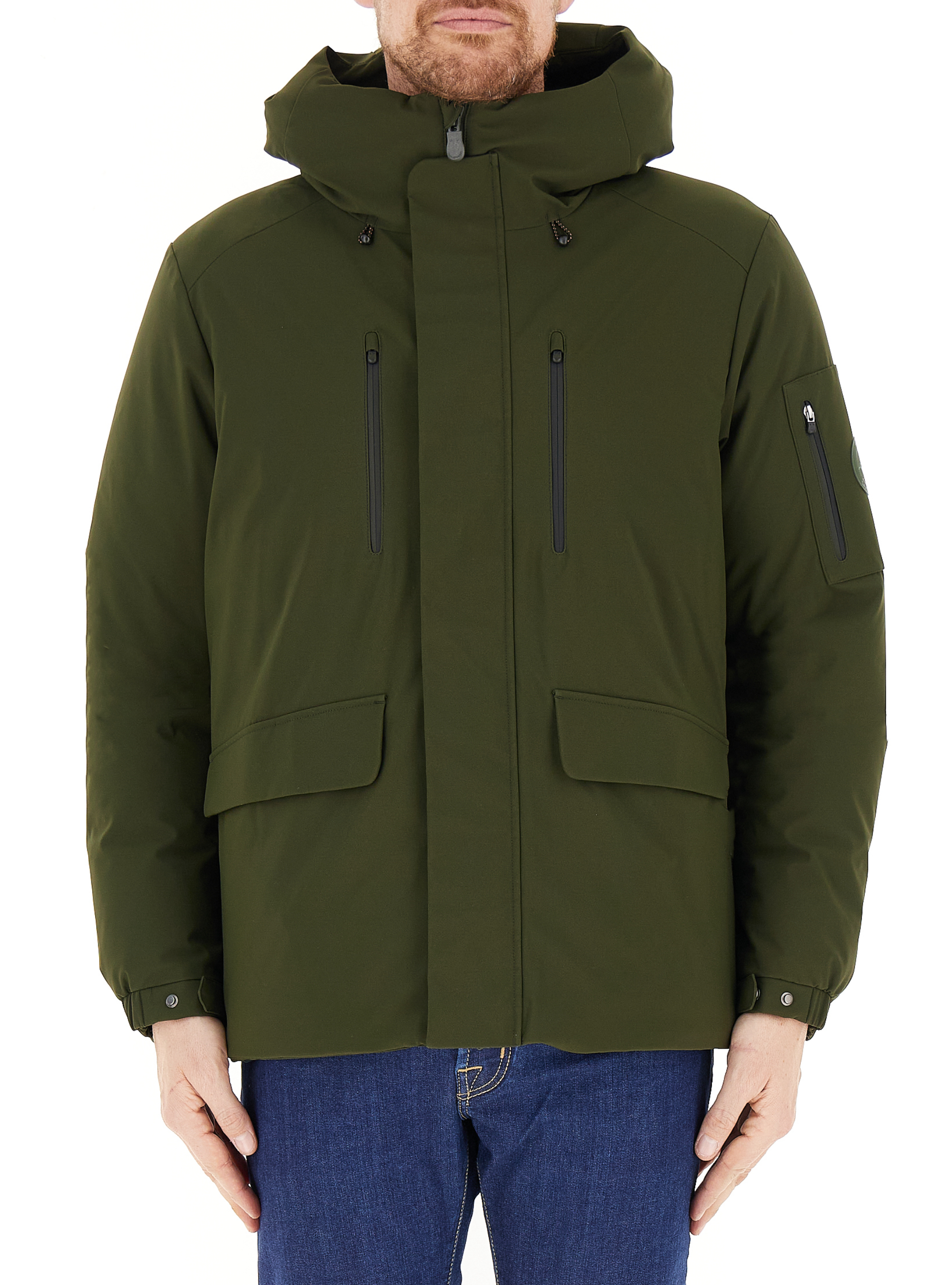 Giubbotto con cappuccio VERDE OLIVA XL