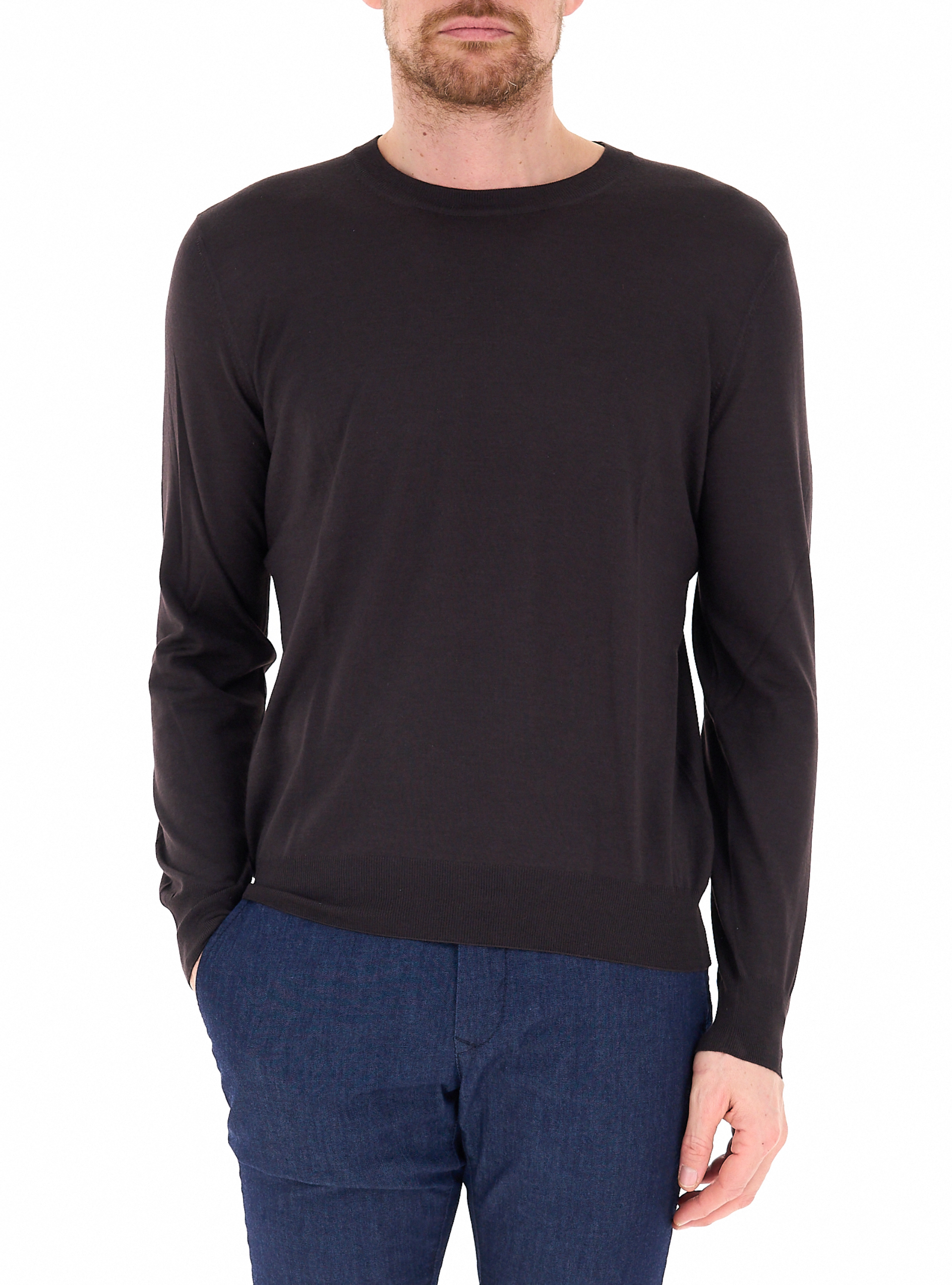 Maglia misto cashmere TESTA DI MORO