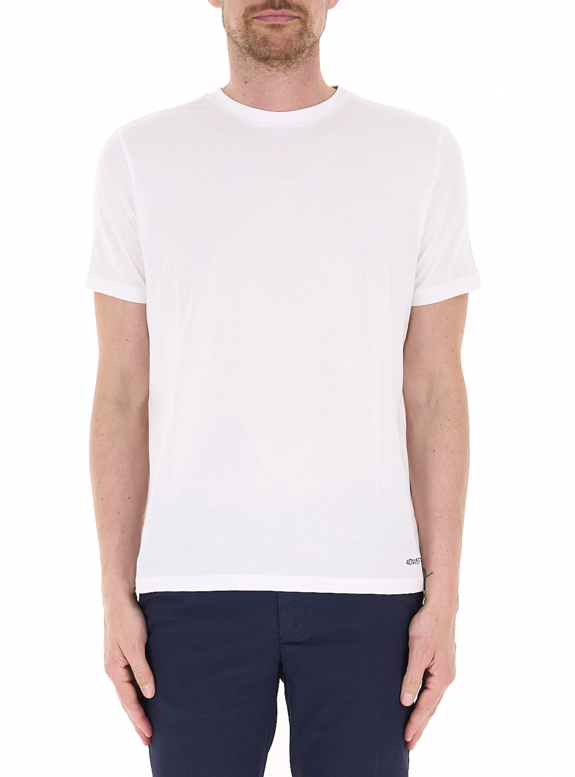 WEFT T-shirt girocollo PANNA