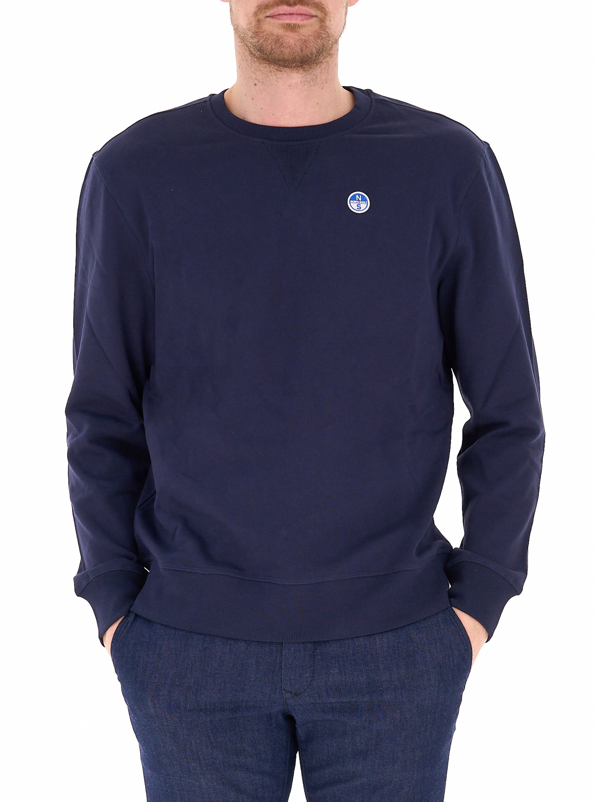 Felpa in cotone BLU NAVY XXXL