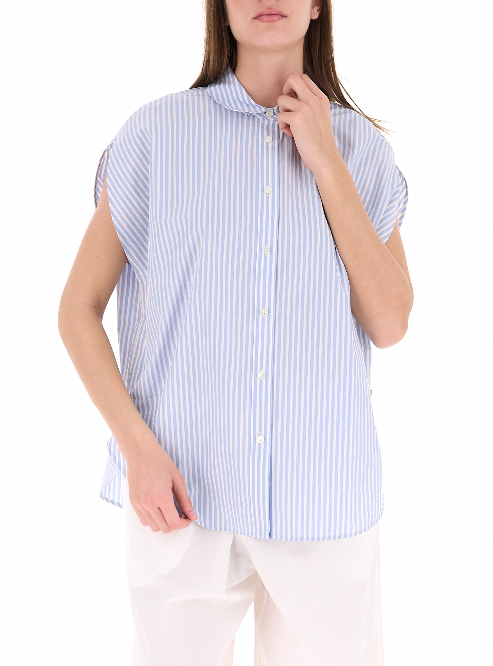Camicia in cotone AZZURRO CHIARO