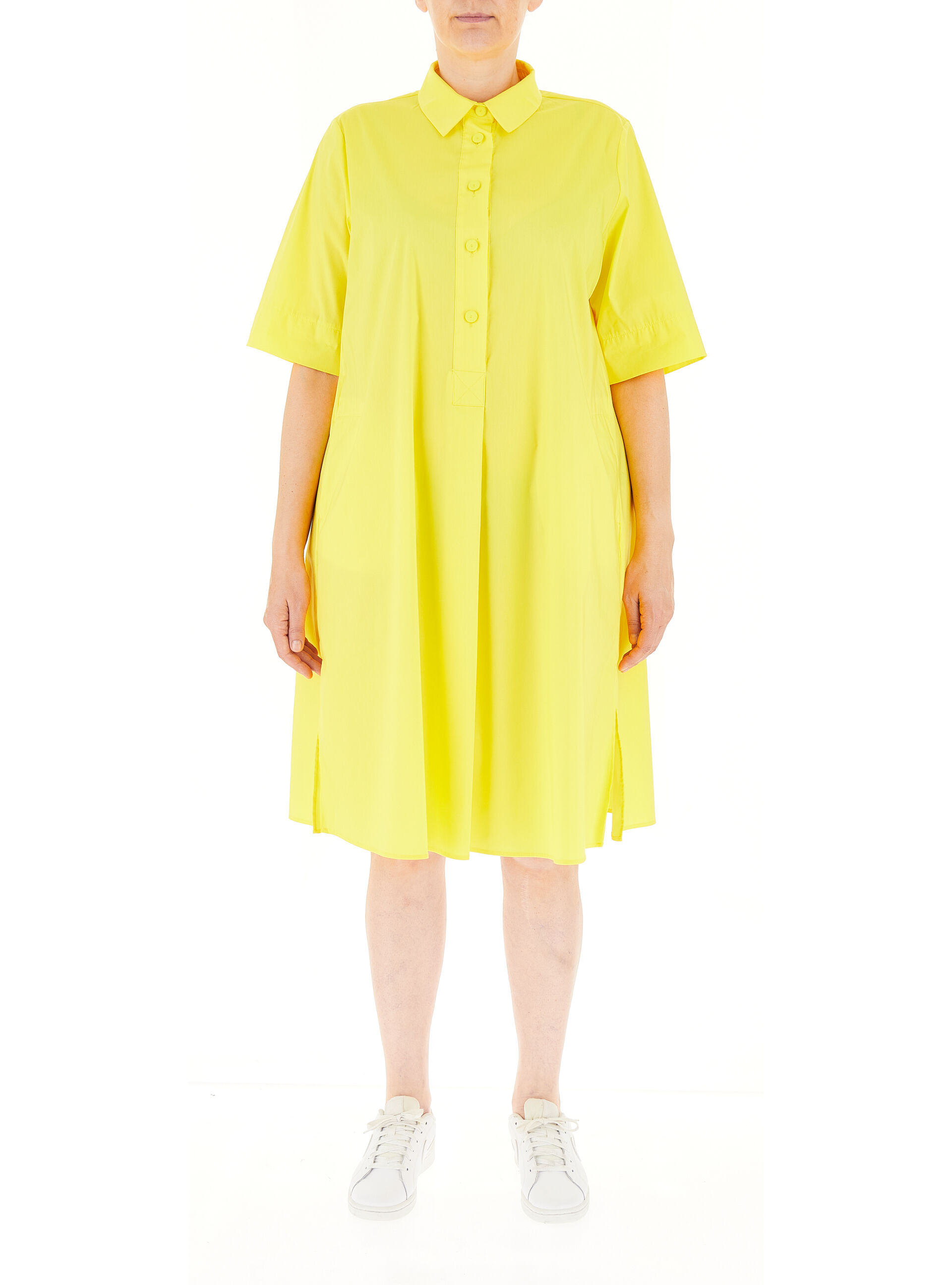 Abito misto cotone GIALLO