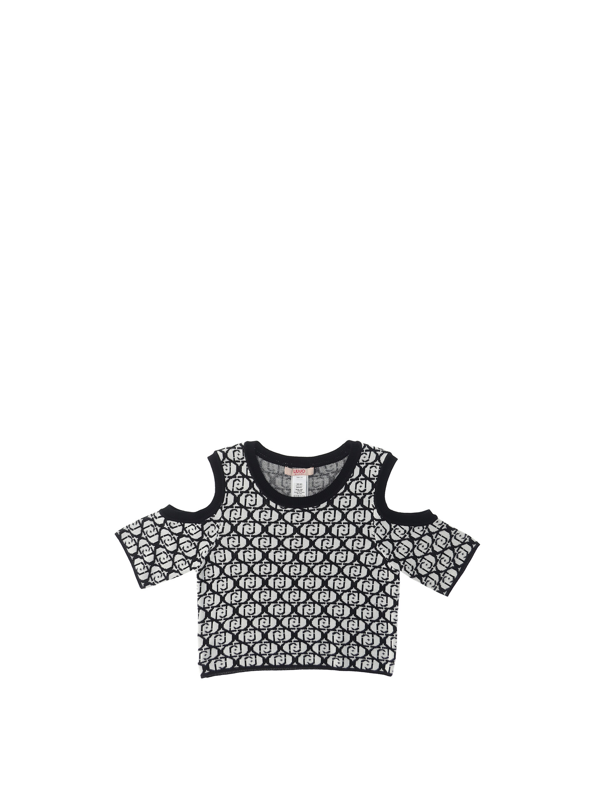 LIU JO Maglia logata JUNIOR NERO