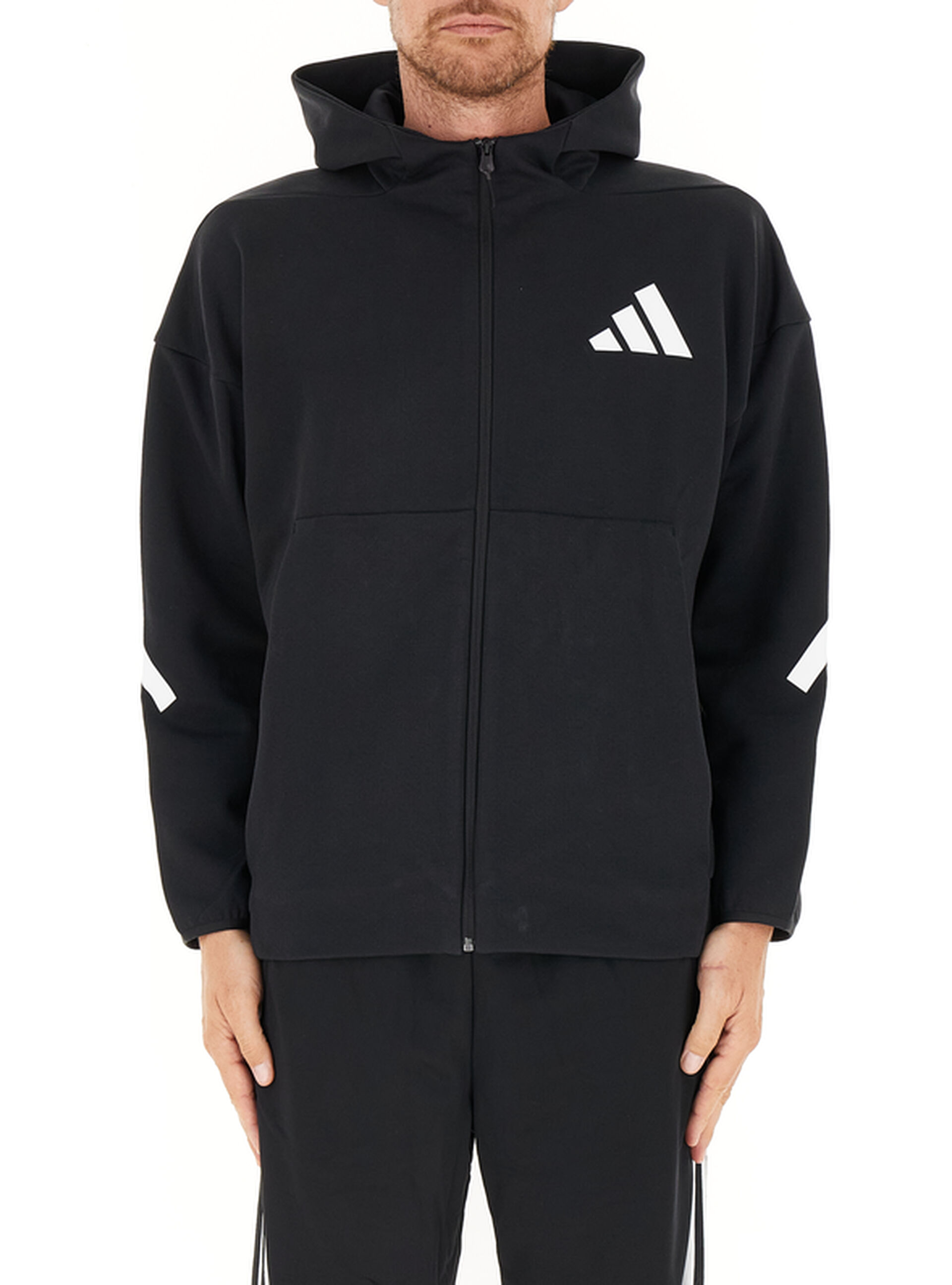 Adidas Felpa con cappuccio NERO