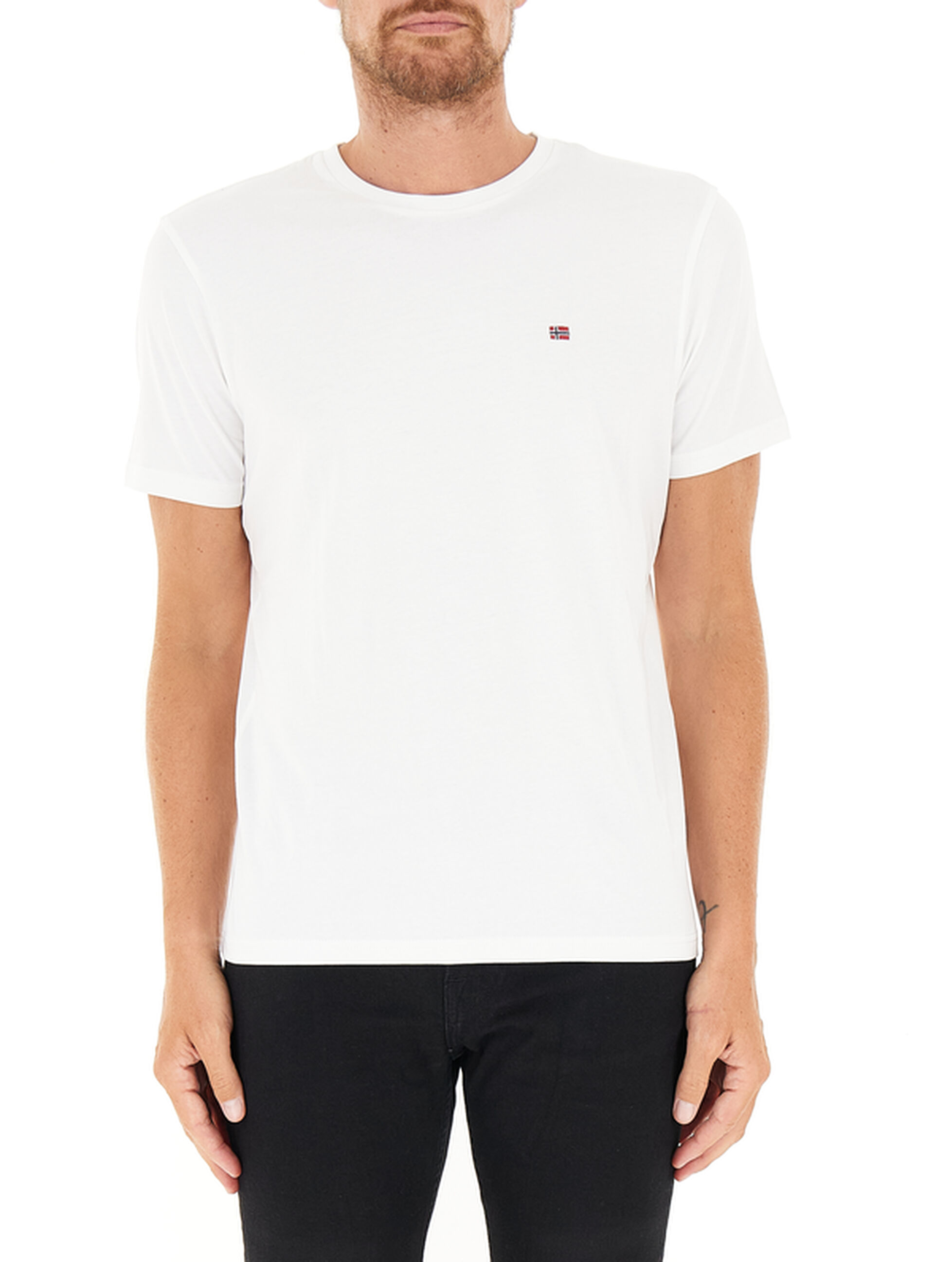 Napapijri T-shirt girocollo BIANCO