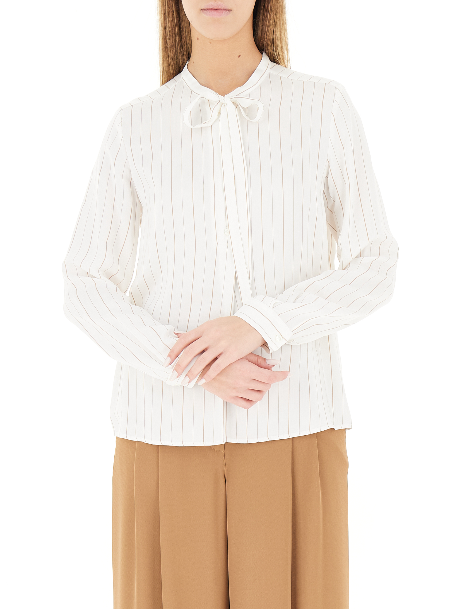 Camicia con fiocco BIANCO