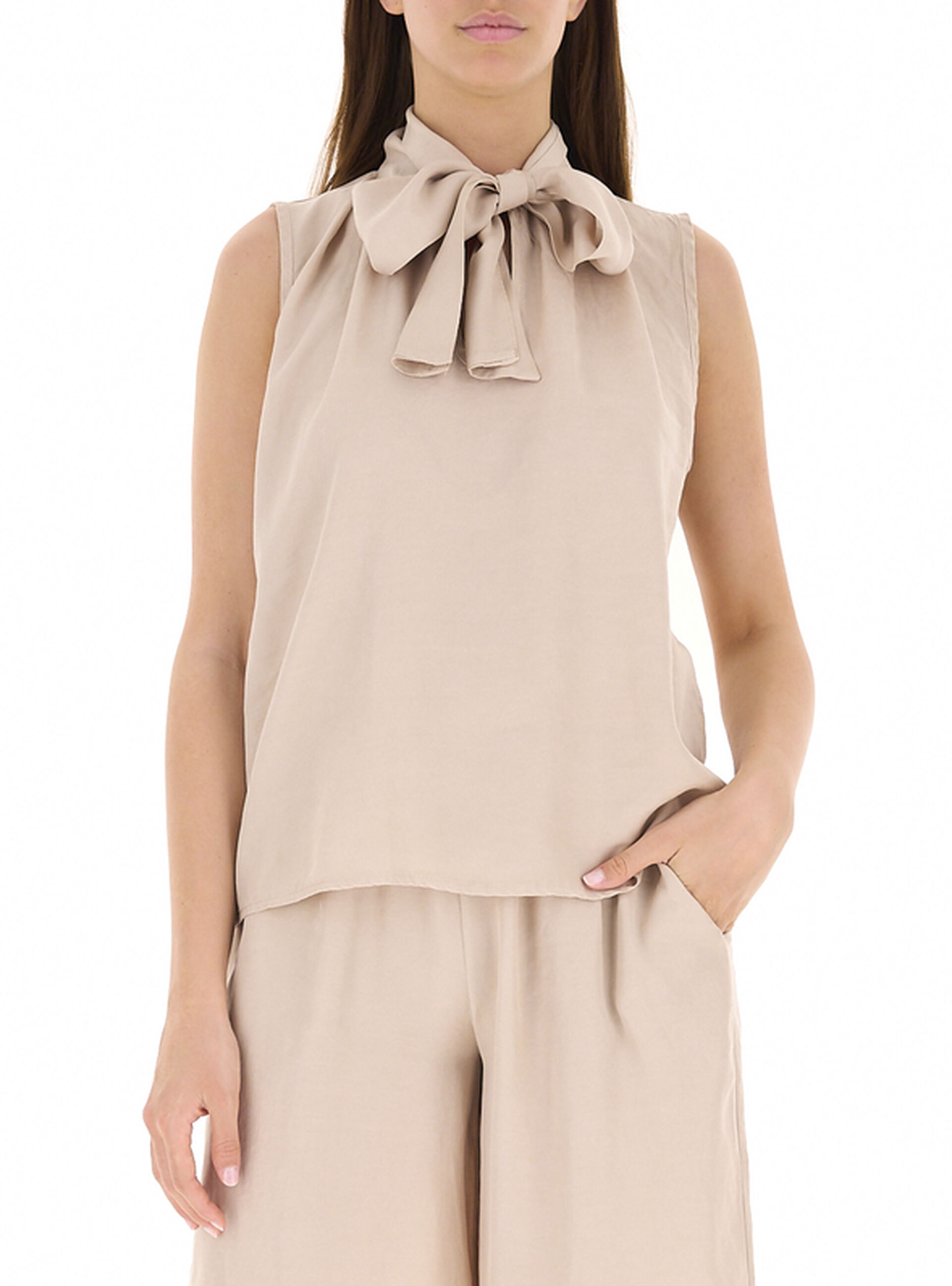 VICOLO Top con dettaglio BEIGE M