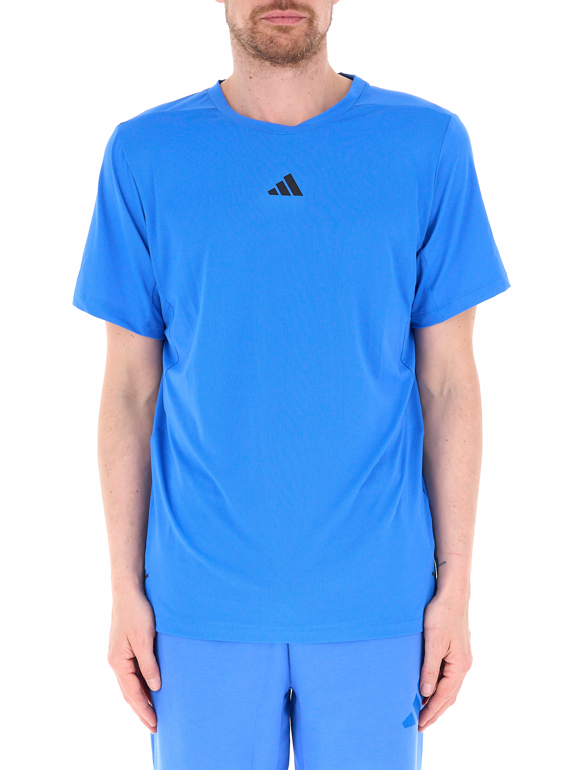 Adidas T-shirt girocollo BLU L