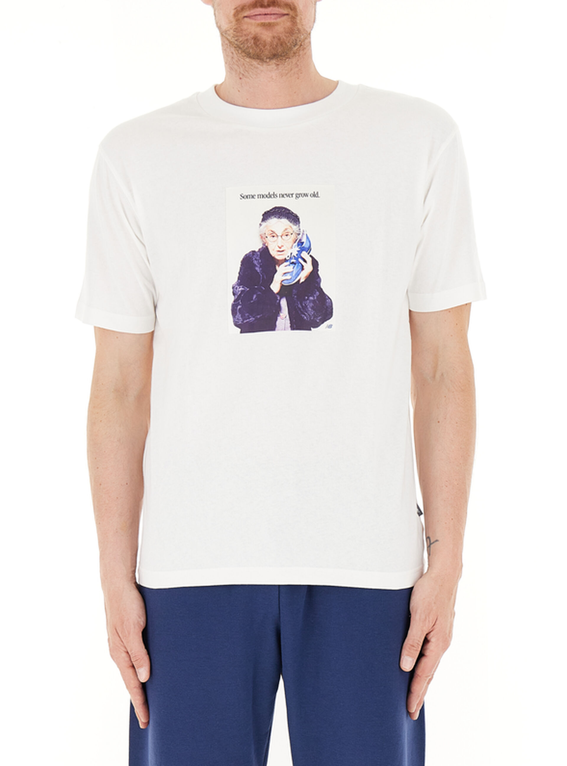 T-shirt con stampa BIANCO
