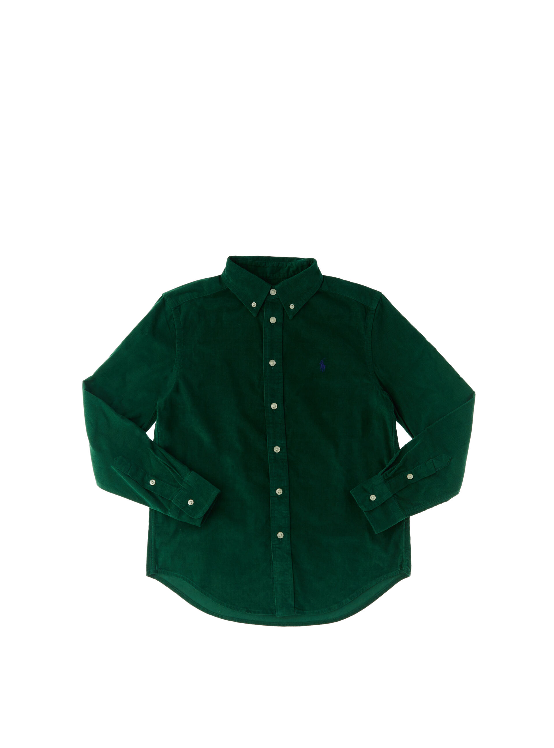 Camicia in velluto POLO BOYS VERDE M