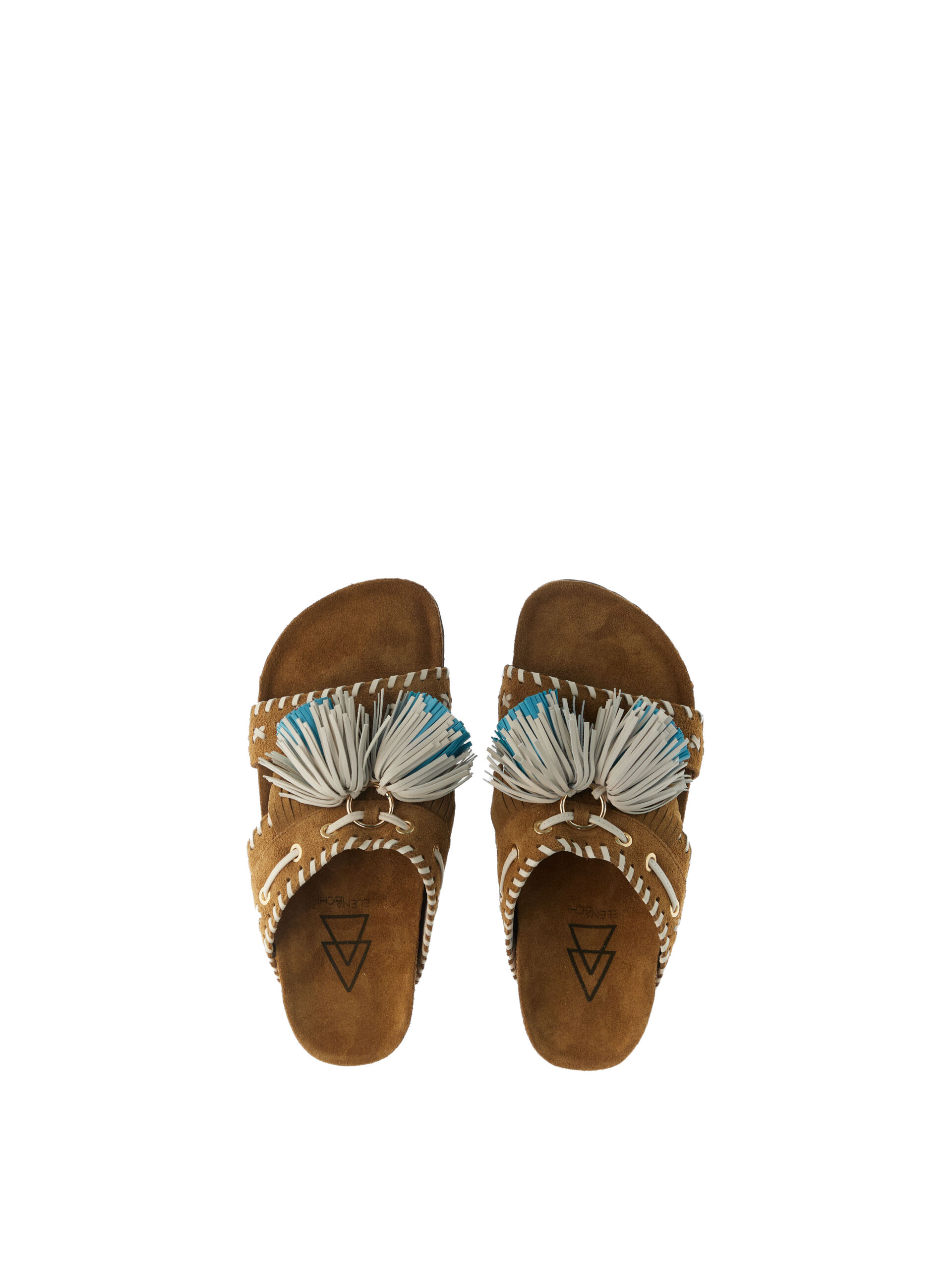 Ciabatte in pelle MARRONE 39