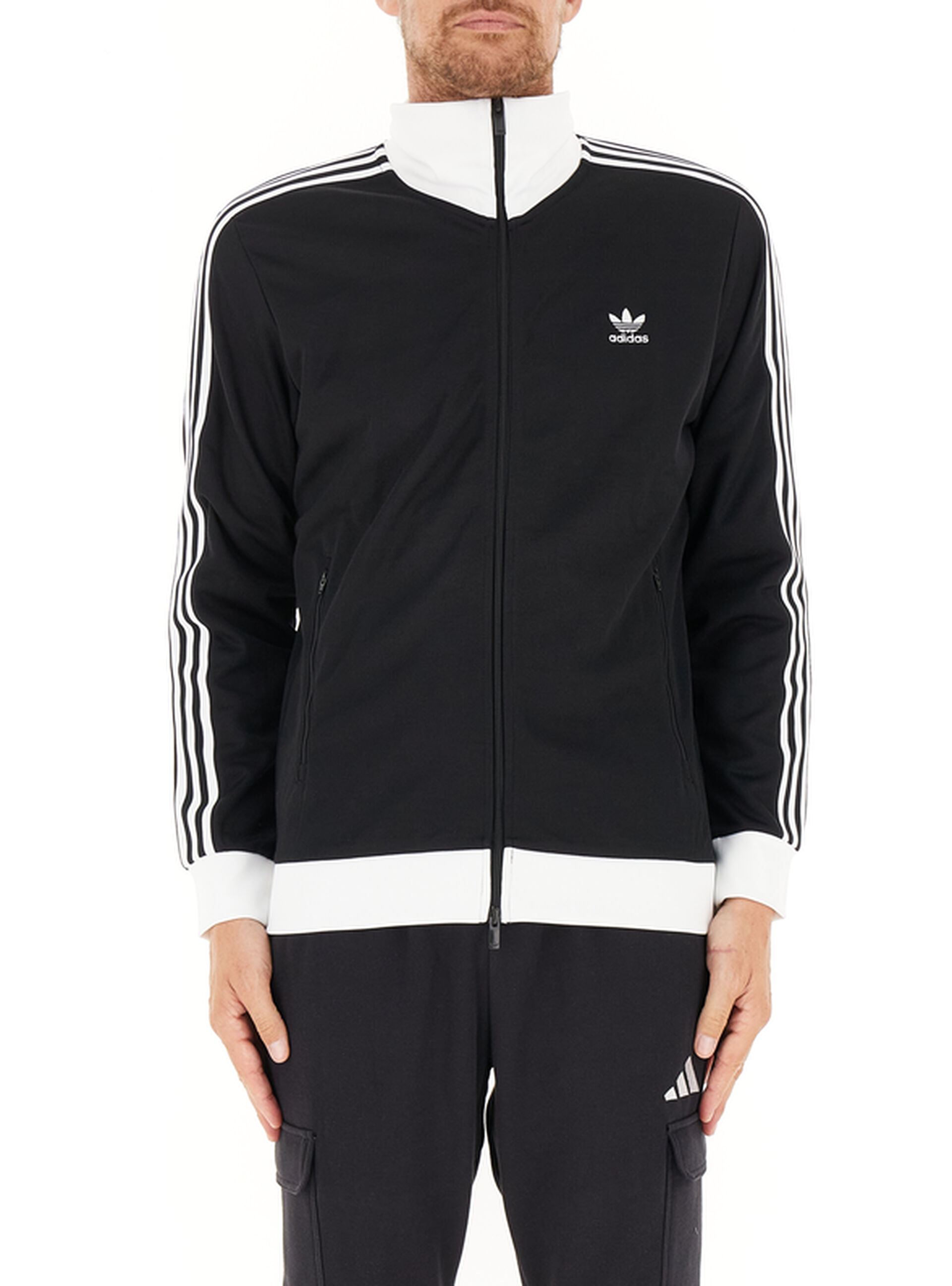 Adidas Felpa con zip NERO