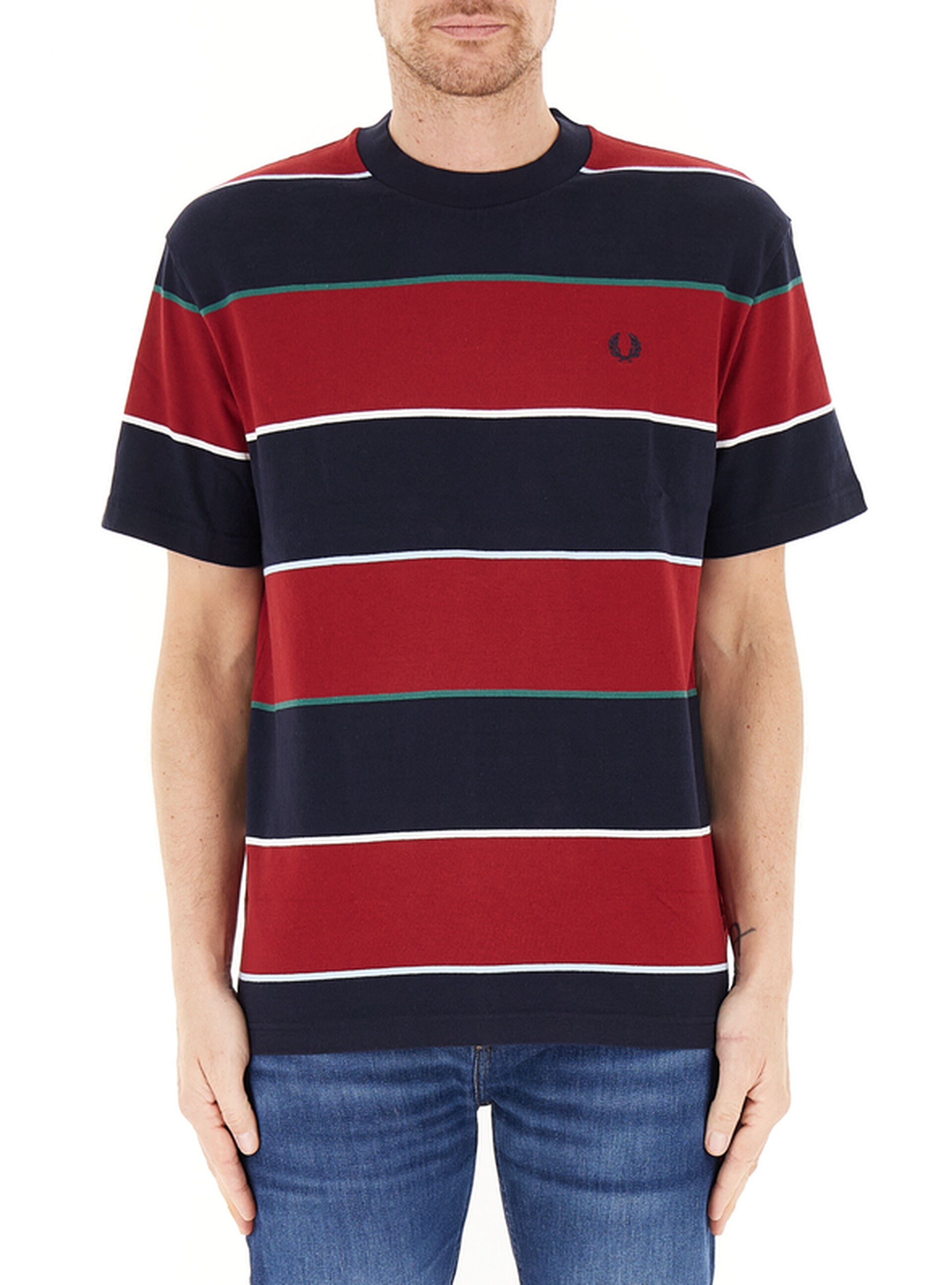 Fred Perry T-shirt girocollo ROSSO
