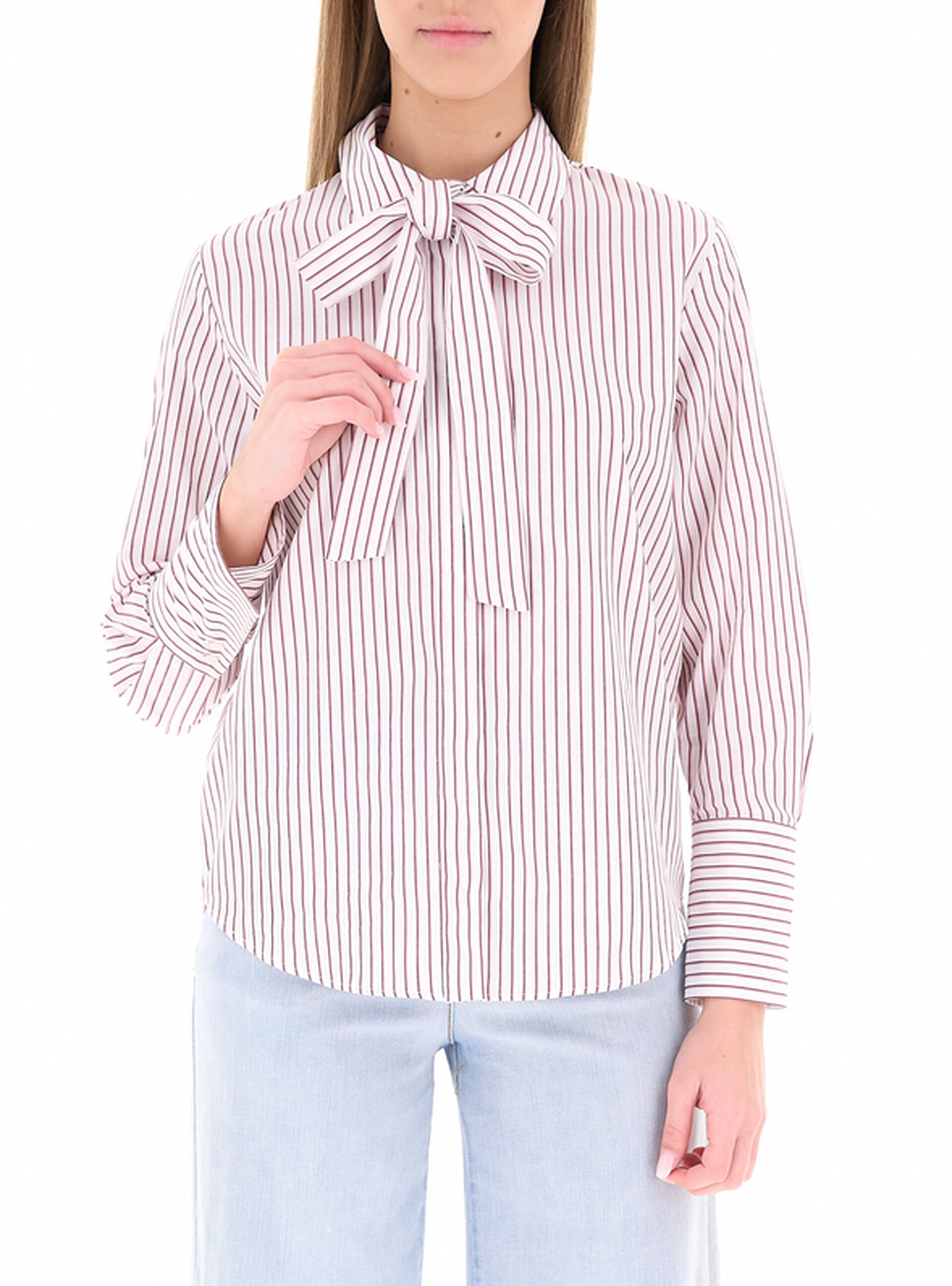 Camicia con fiocco CILIEGIA 46