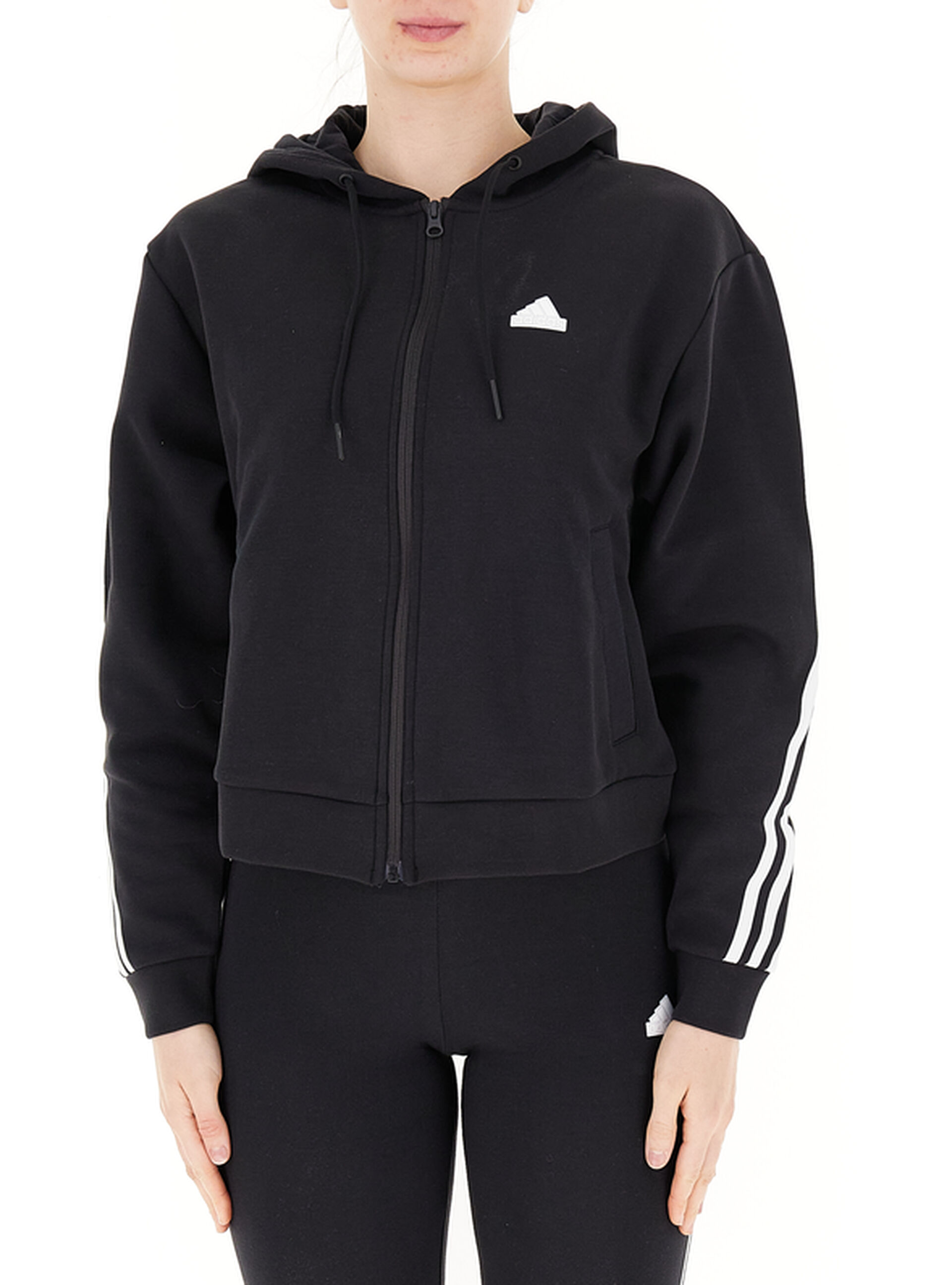 Adidas Felpa con cappuccio NERO