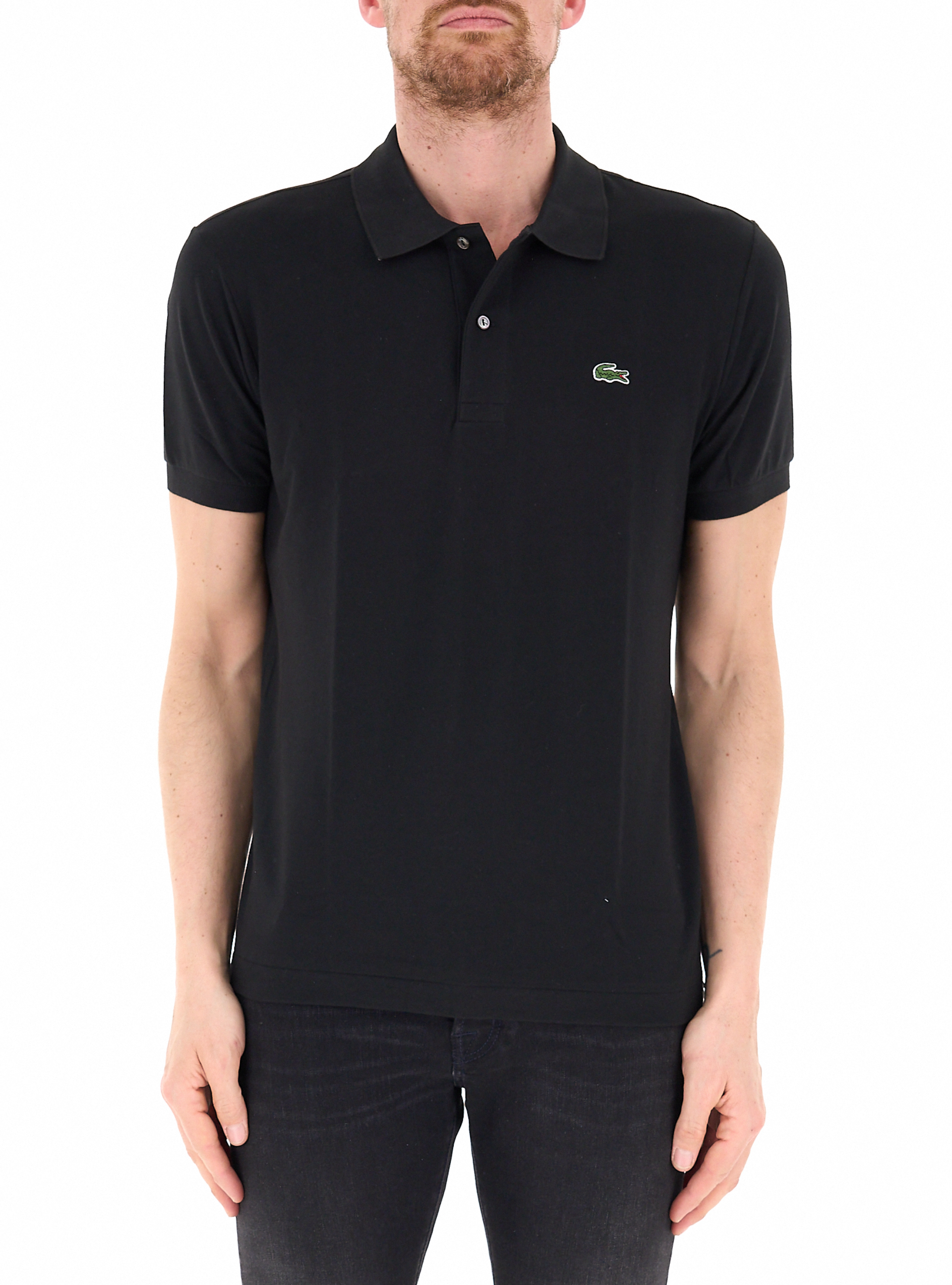 Lacoste Polo misto cotone NERO 4