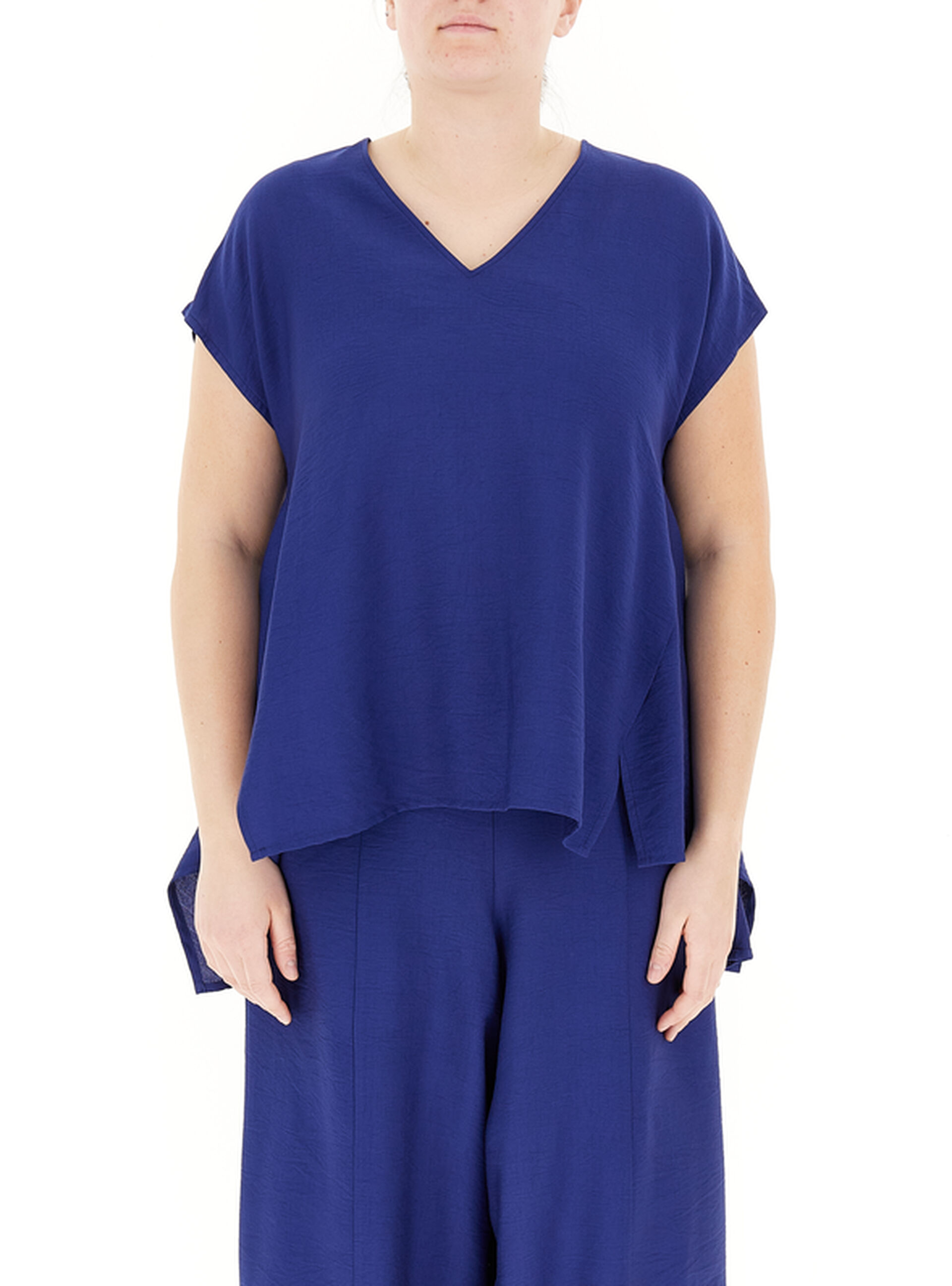 JURERE Blusa scollo V BLU